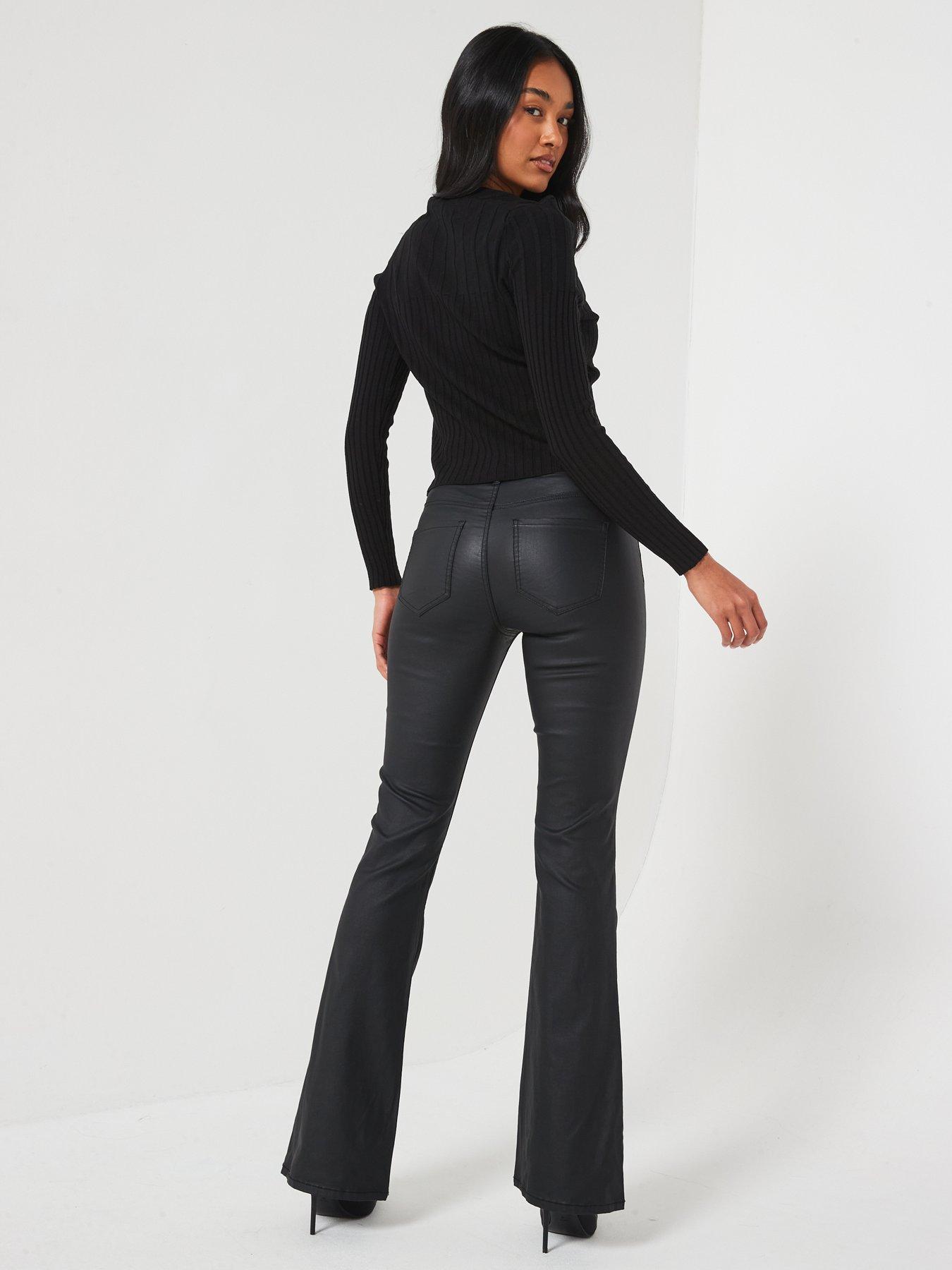 only-mid-rise-coated-flare-leggings-blackstillFront