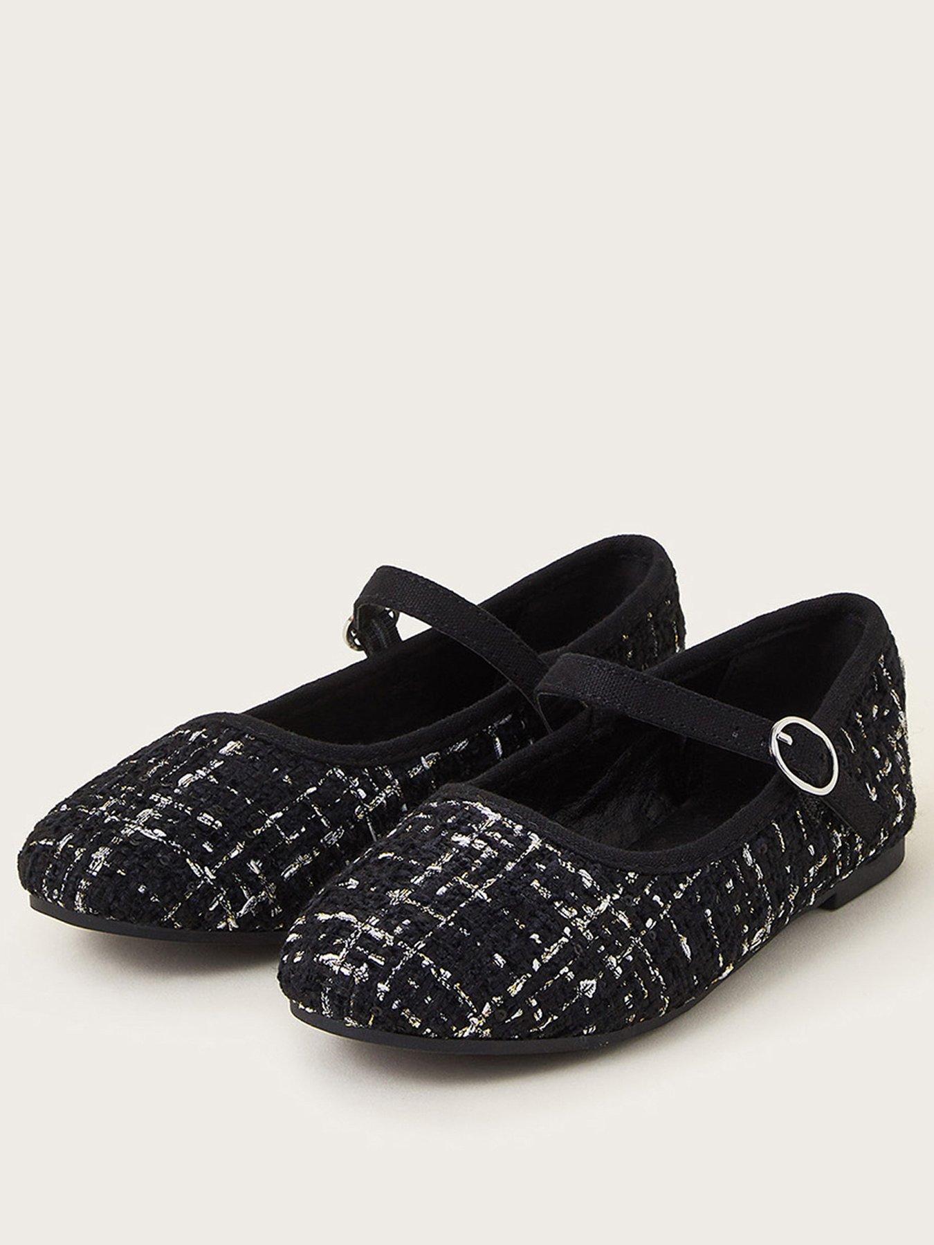 monsoon-girls-twinkle-tweed-ballet-pumps-blackstillFront