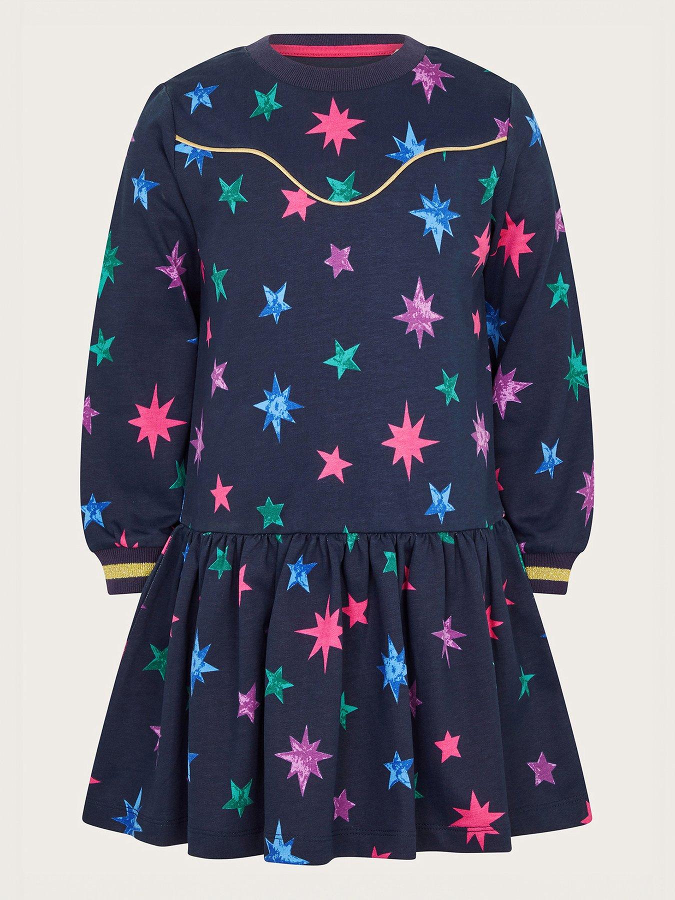 monsoon-girls-star-dress-black