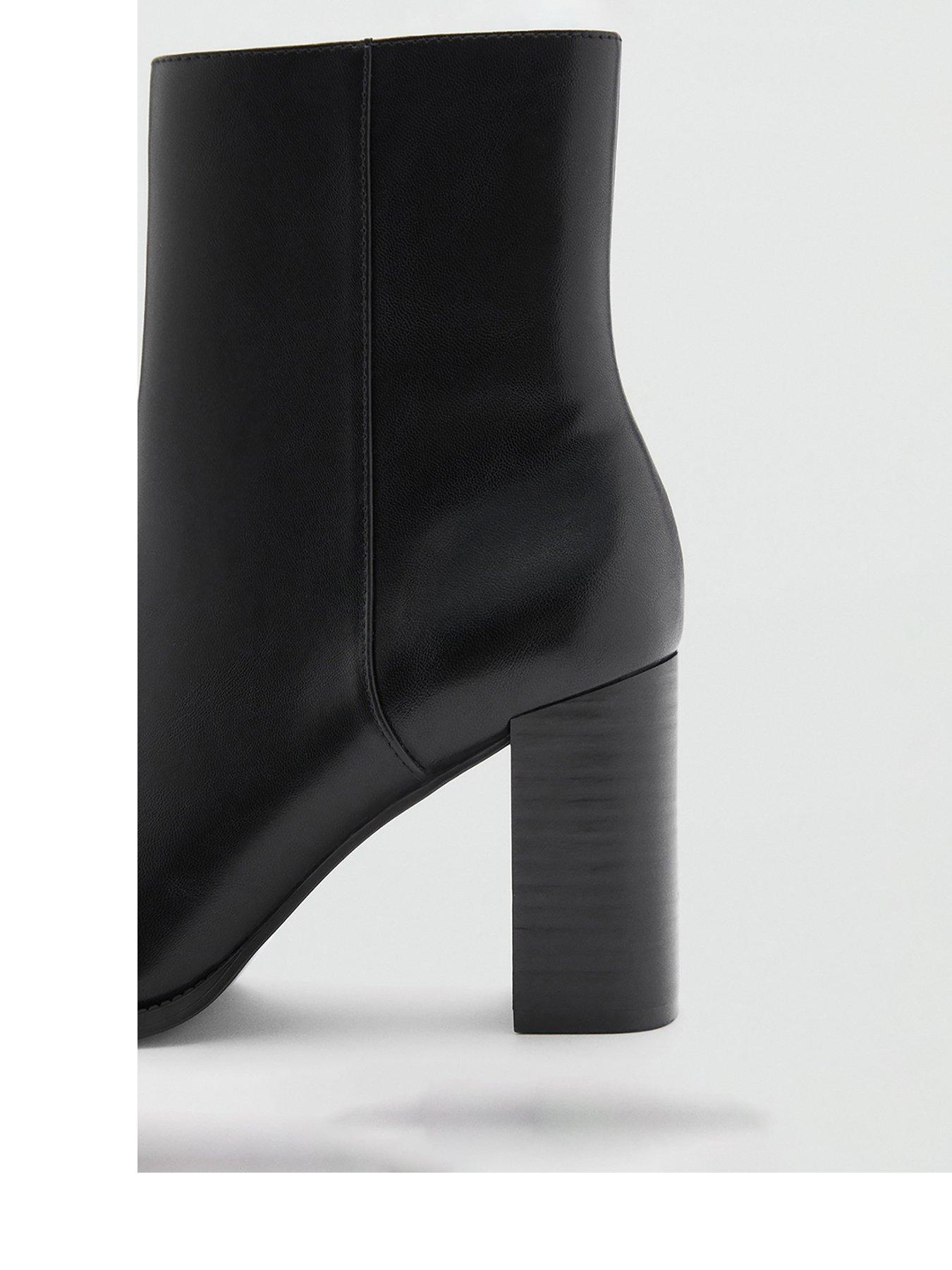 mango-pointed-block-heel-ankle-boot-blackback