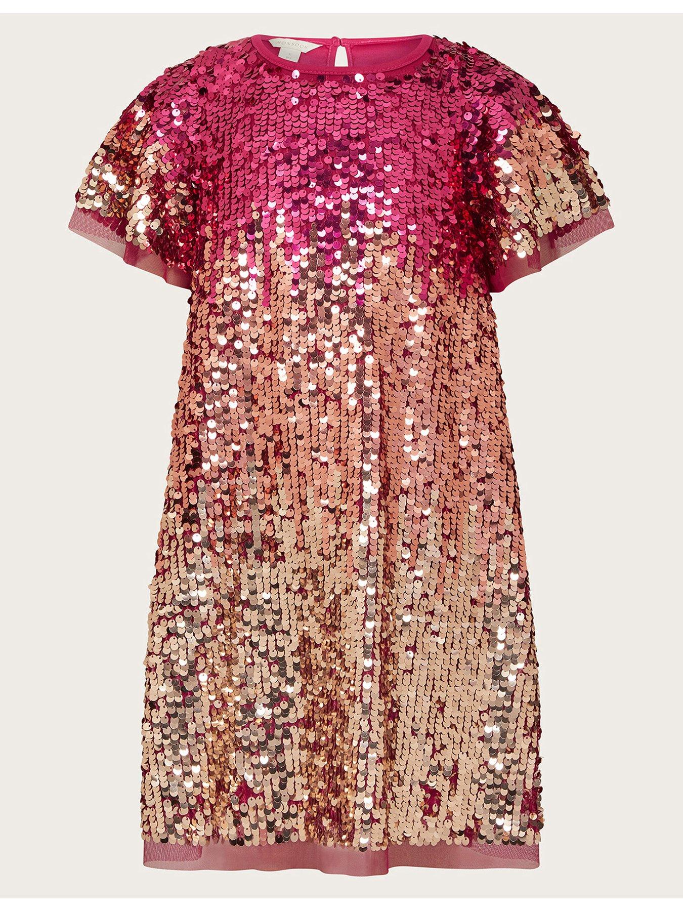 monsoon-girls-ombre-sequin-dress-pink