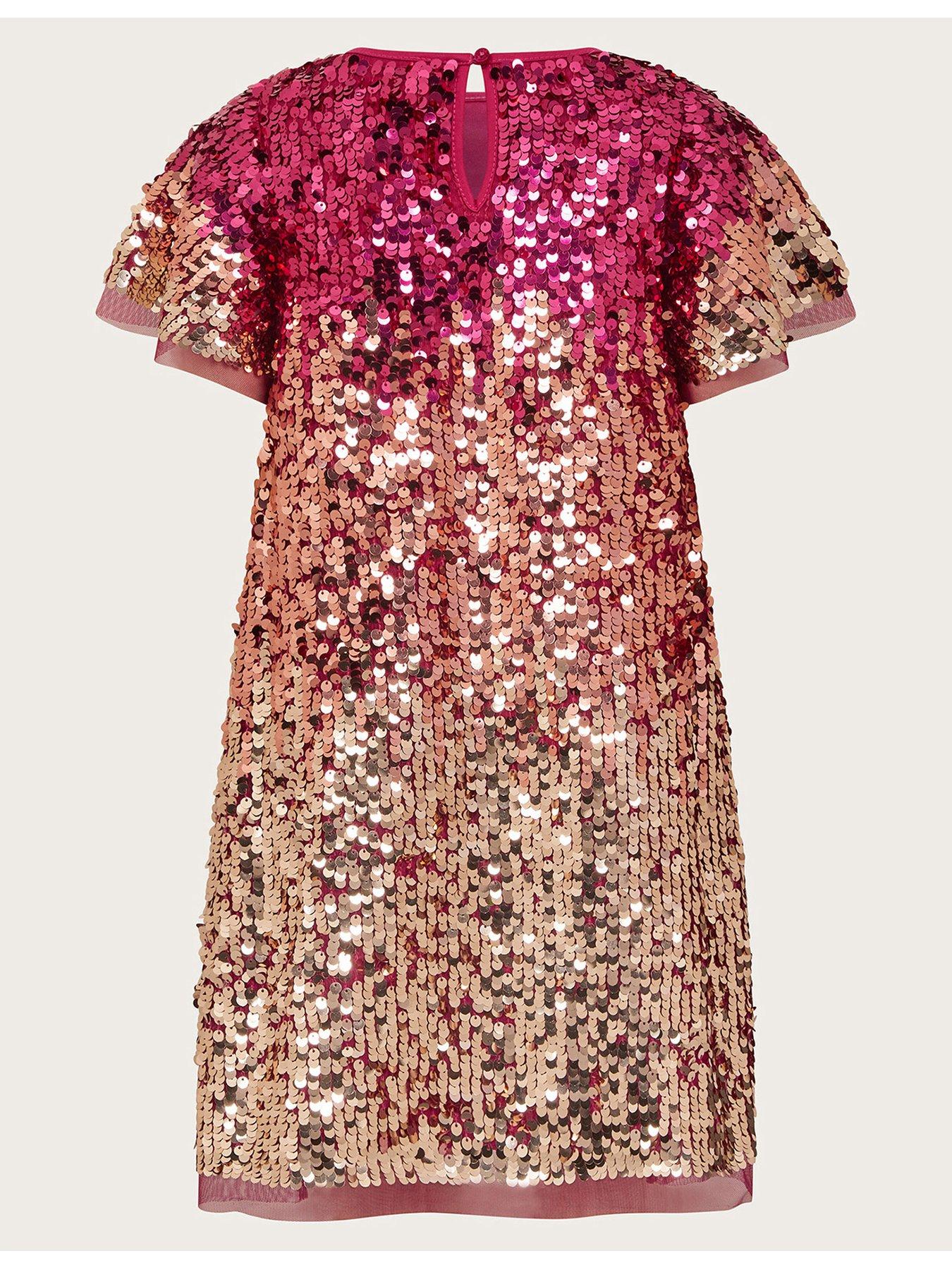 monsoon-girls-ombre-sequin-dress-pinkback