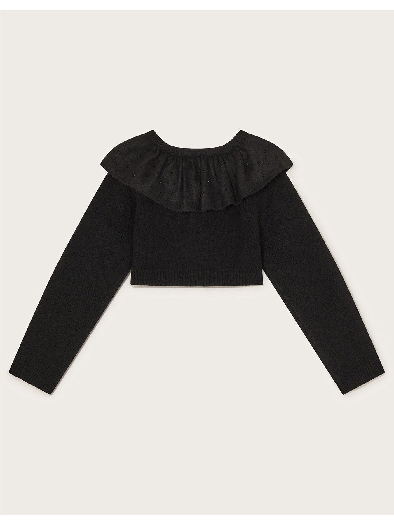 monsoon-girls-oversized-collar-cardigan-blackback