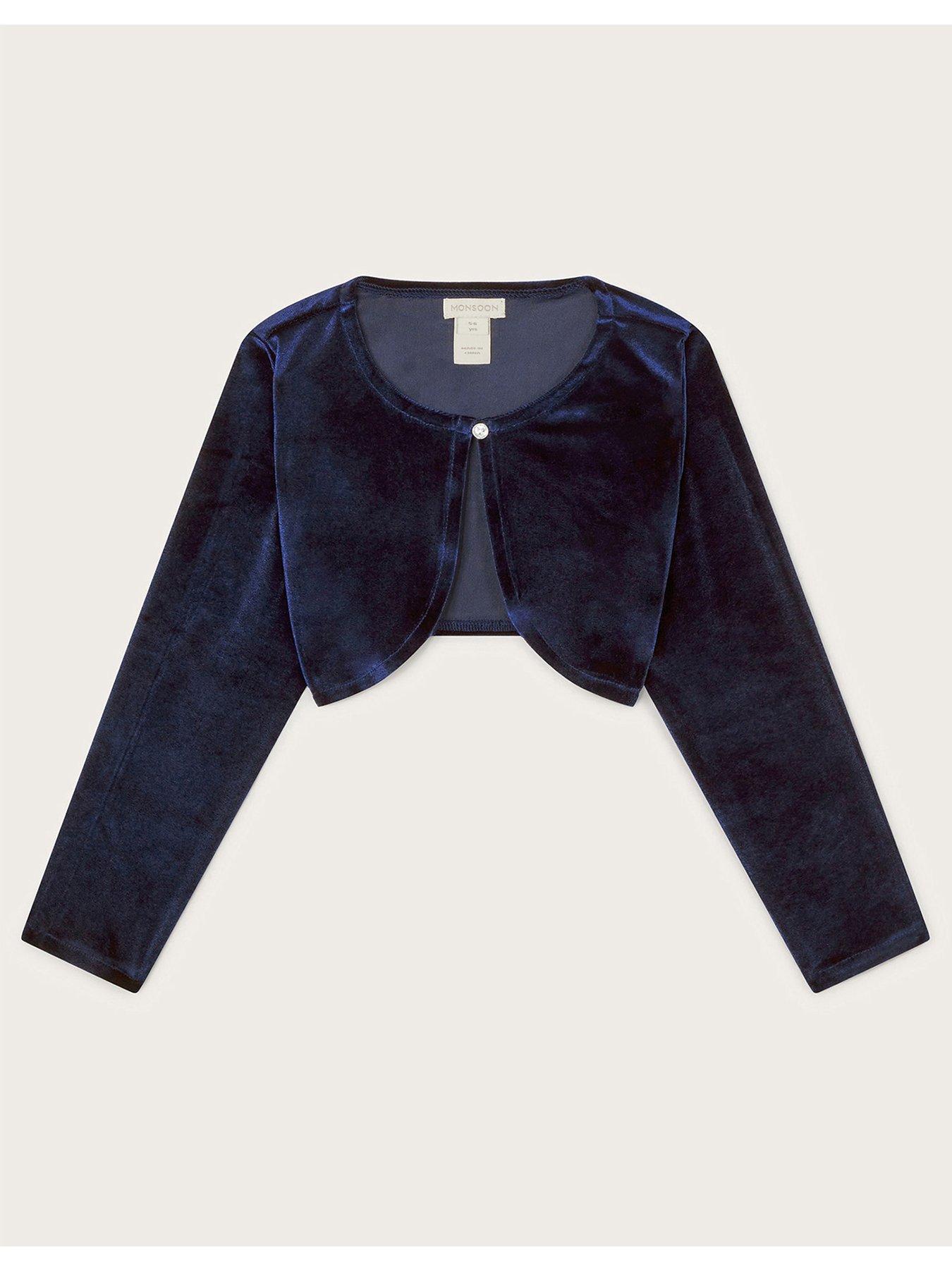 Girls navy bolero cardigan best sale