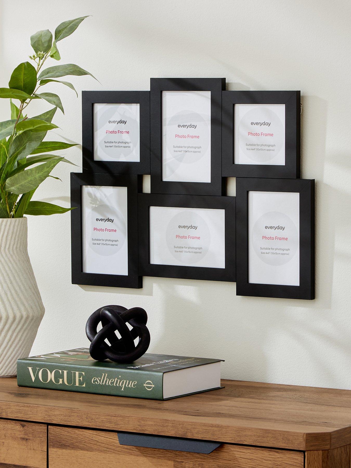 The Very Collection 6-Photo Cluster Frame in Black