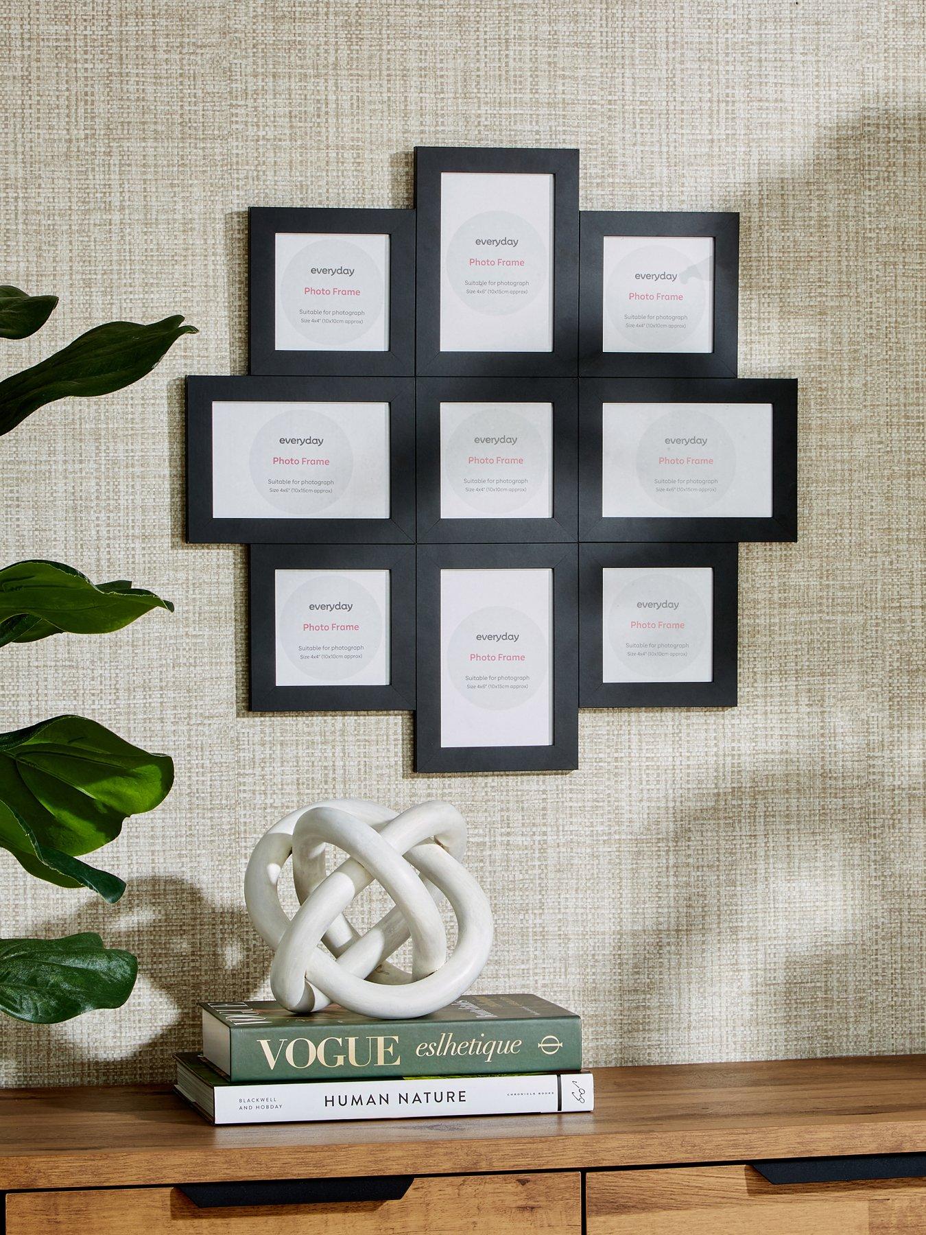 Image 1 of 5 of The Very Collection 9-Photo Cluster Frame in Black &ndash; 50 x 50 cm