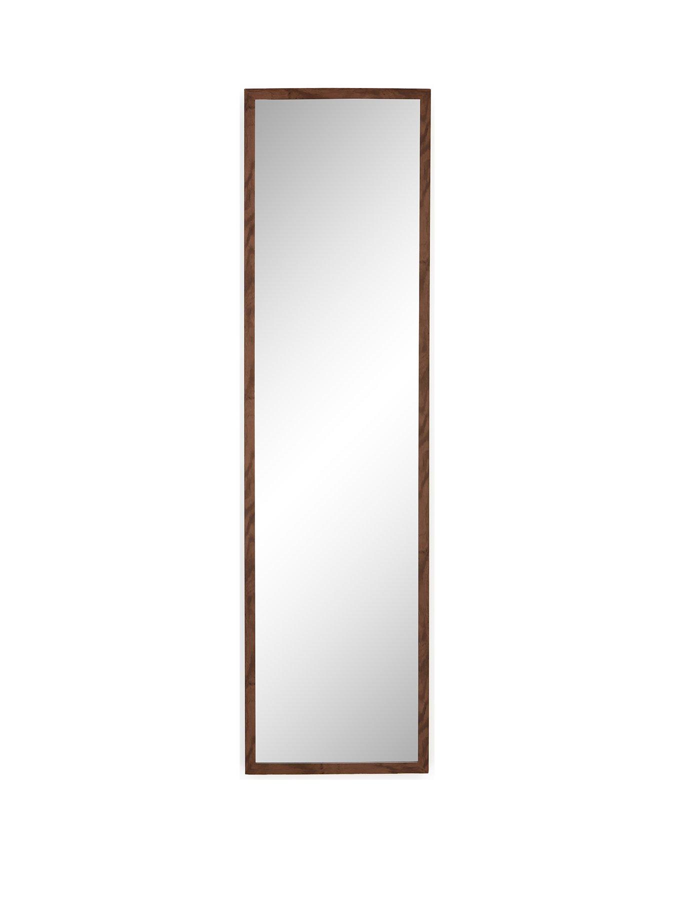 Image 2 of 6 of The Very Collection Tall Rectangular Mirror - Brown 125x33.5cm