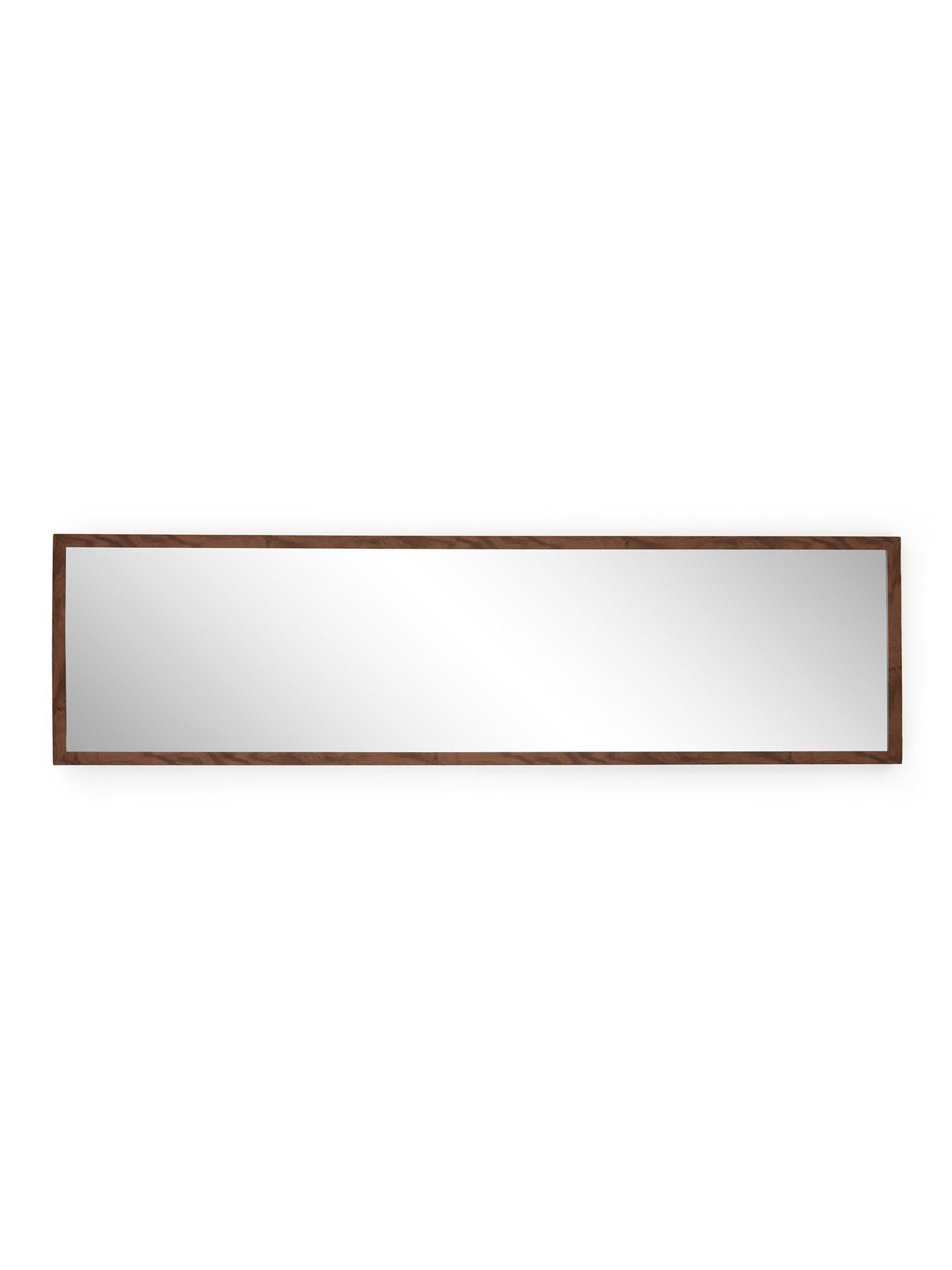 Image 4 of 6 of The Very Collection Tall Rectangular Mirror - Brown 125x33.5cm