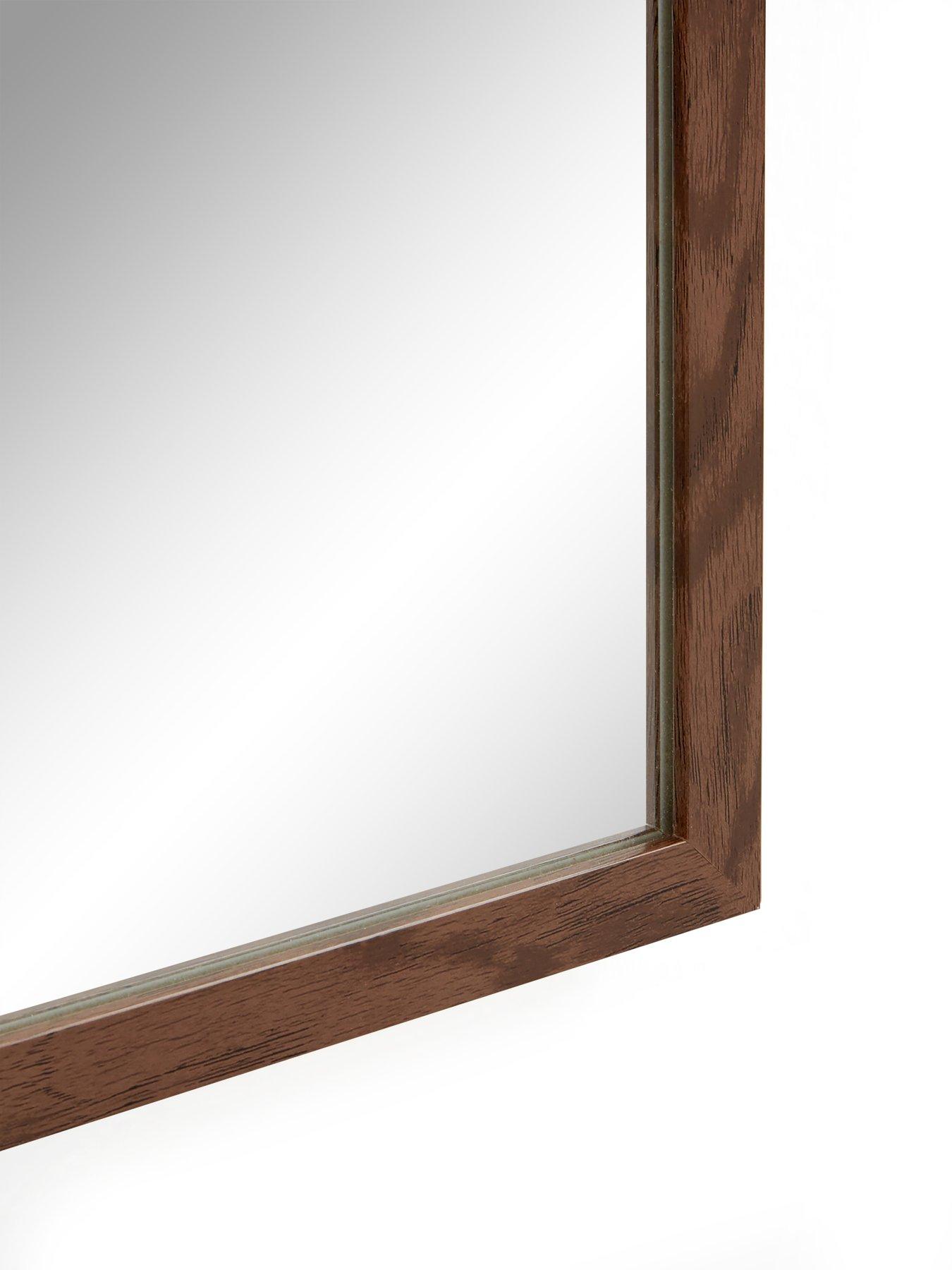 Image 6 of 6 of The Very Collection Tall Rectangular Mirror - Brown 125x33.5cm