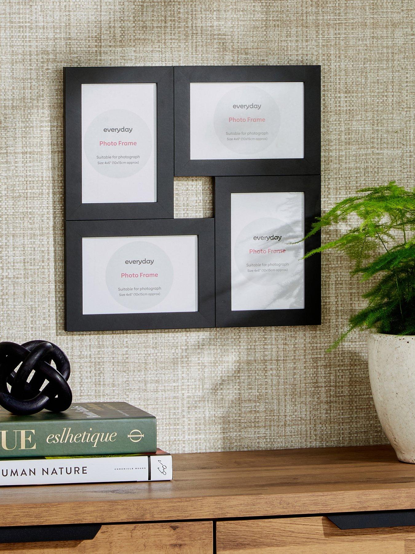Image 1 of 5 of The Very Collection 4-Photo Cluster Frame in Black