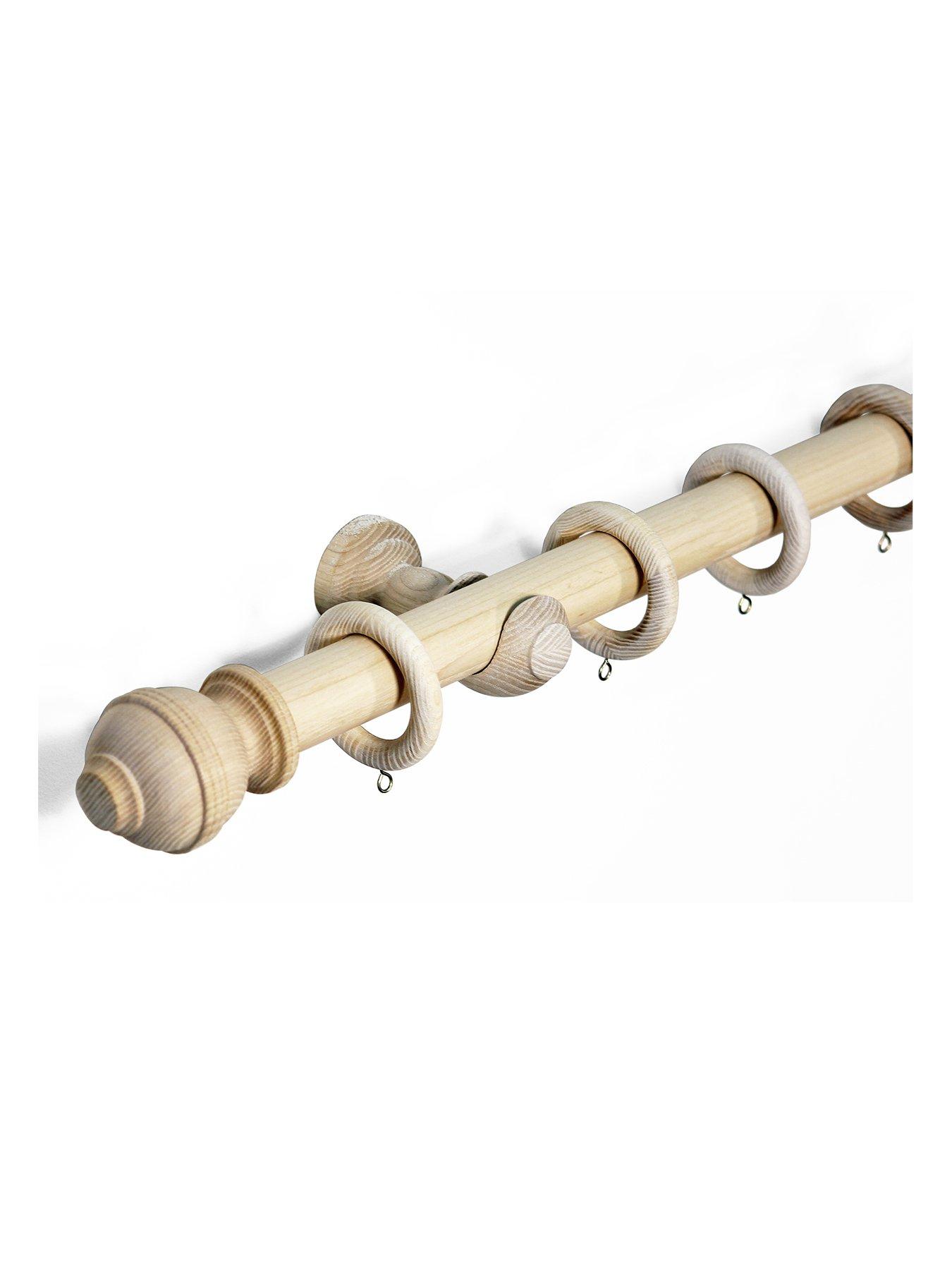 the-very-collection-33mm-ribbed-ball-wood-curtain-pole-300cm