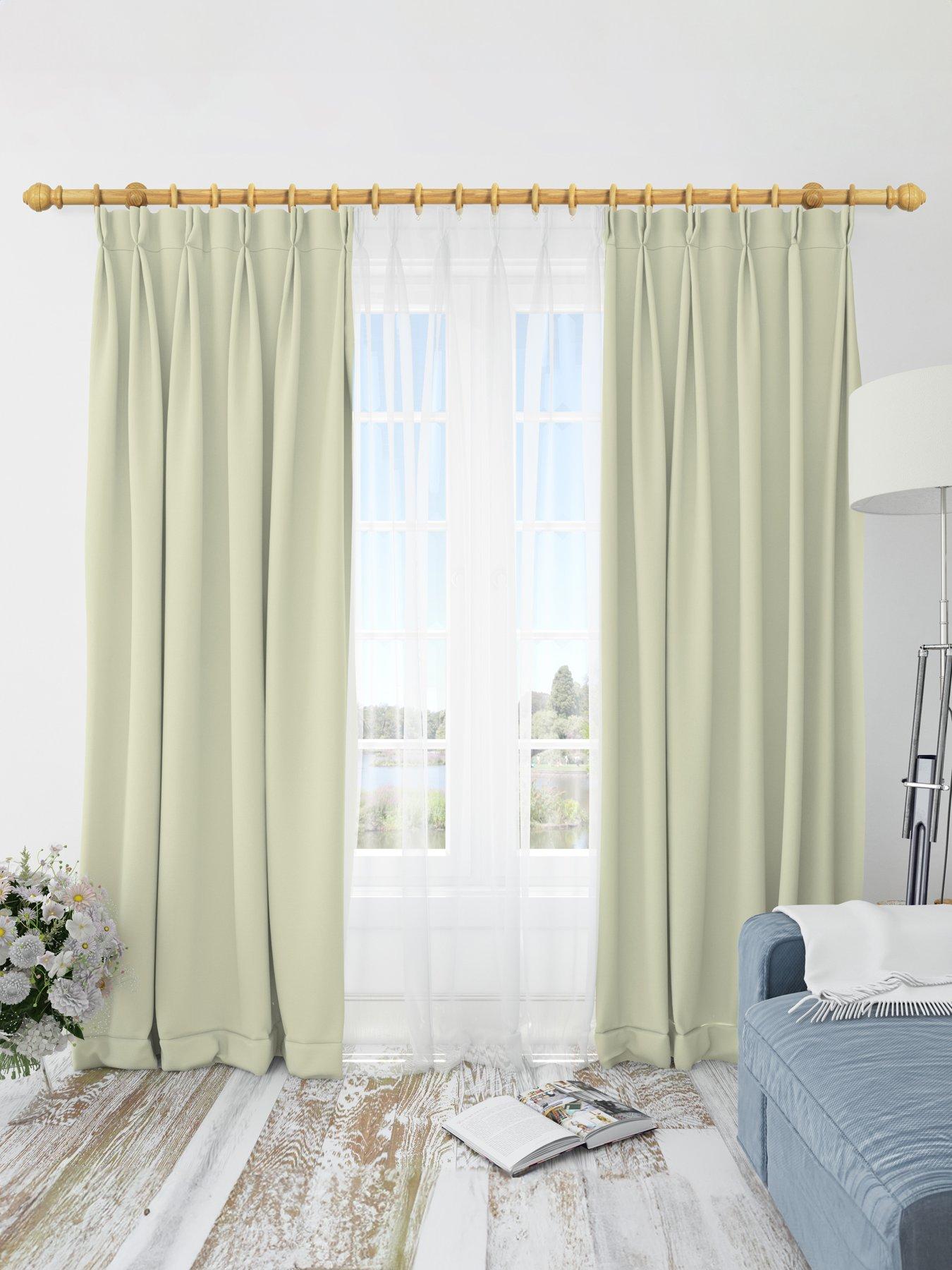 very-home-33mm-ribbed-ball-wood-curtain-pole-300cmoutfit