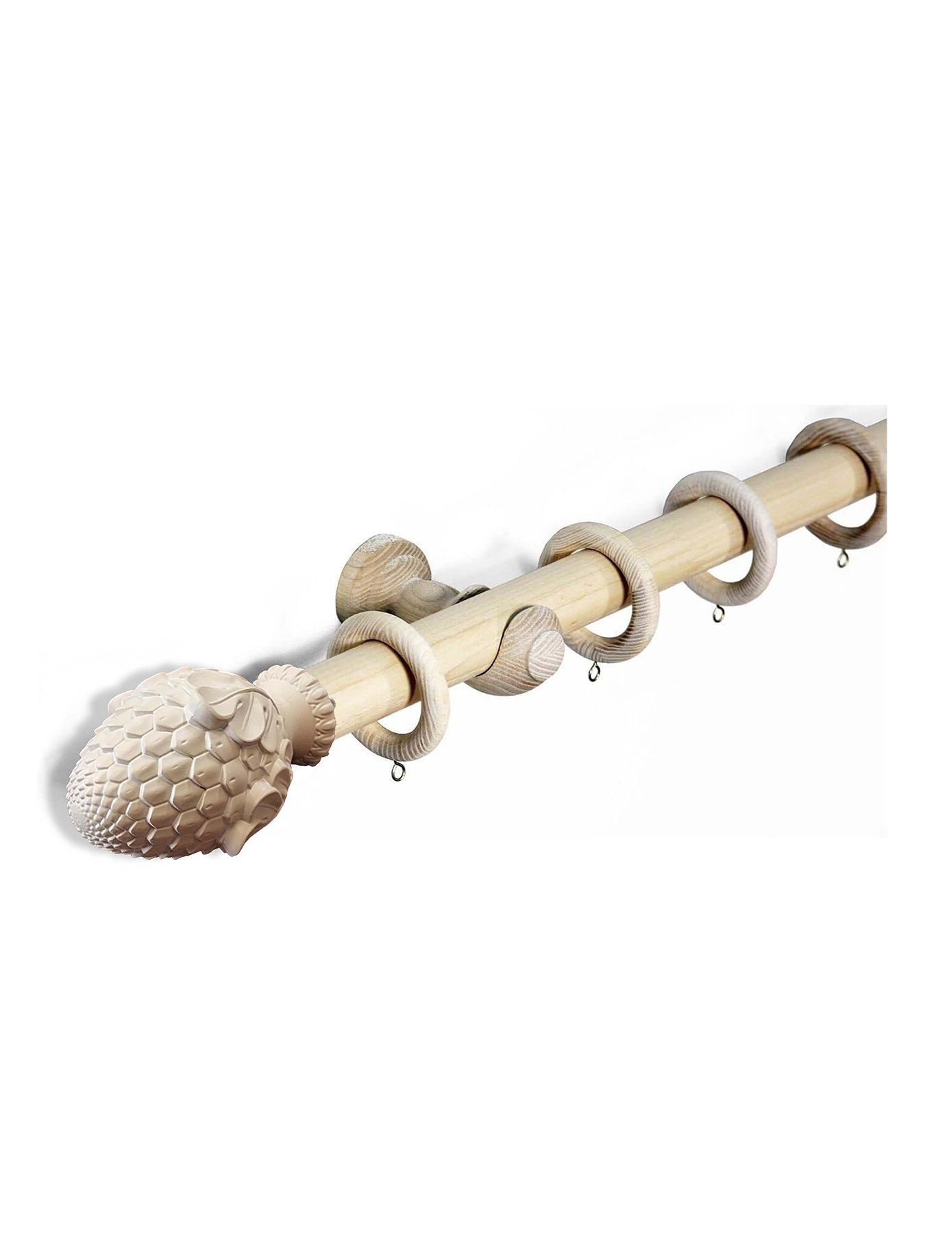 the-very-collection-33mm-artichoke-wood-curtain-pole-120cm