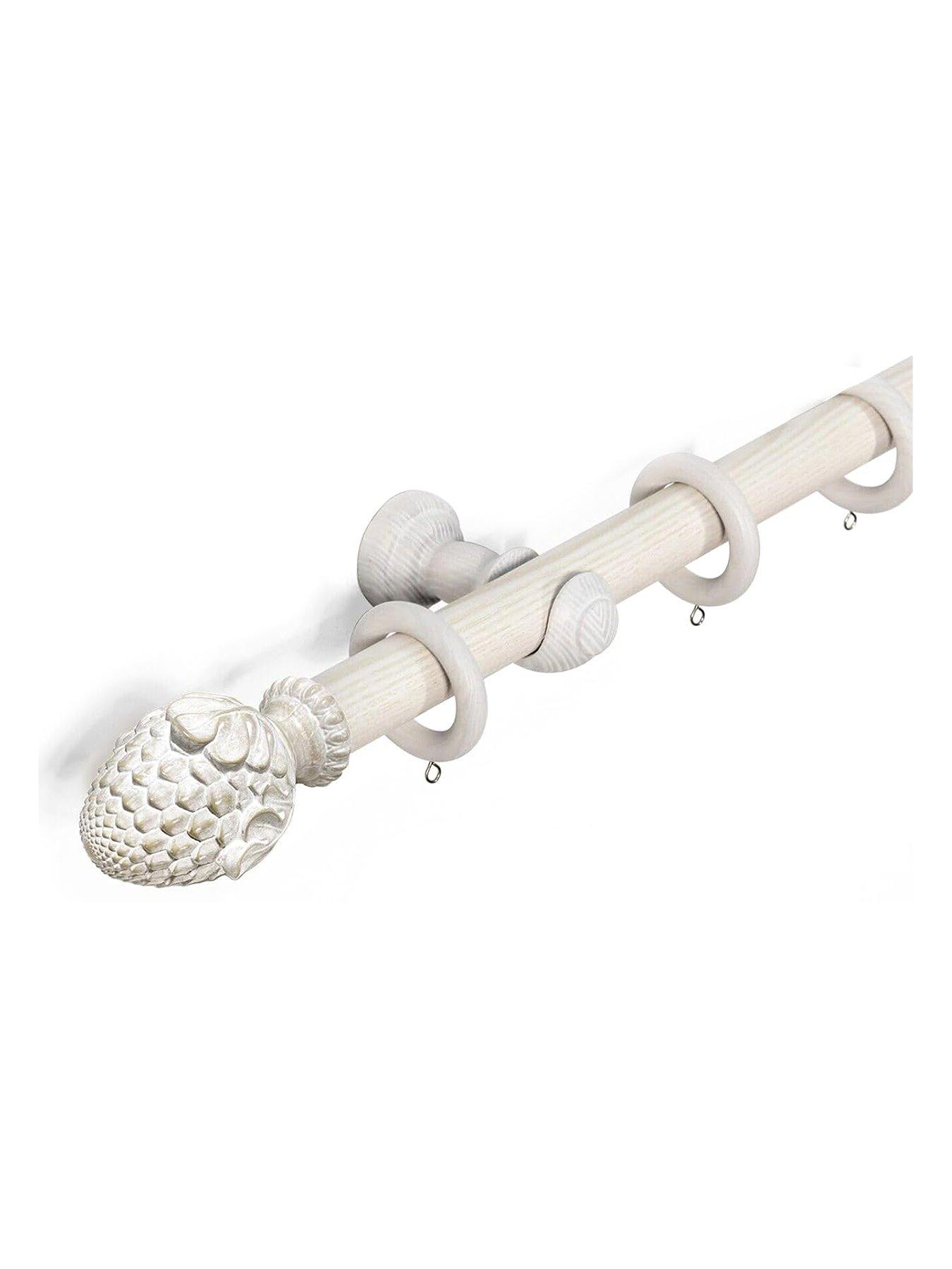 Image 1 of 4 of The Very Collection 33mm Artichoke Wood Curtain Pole 120cm