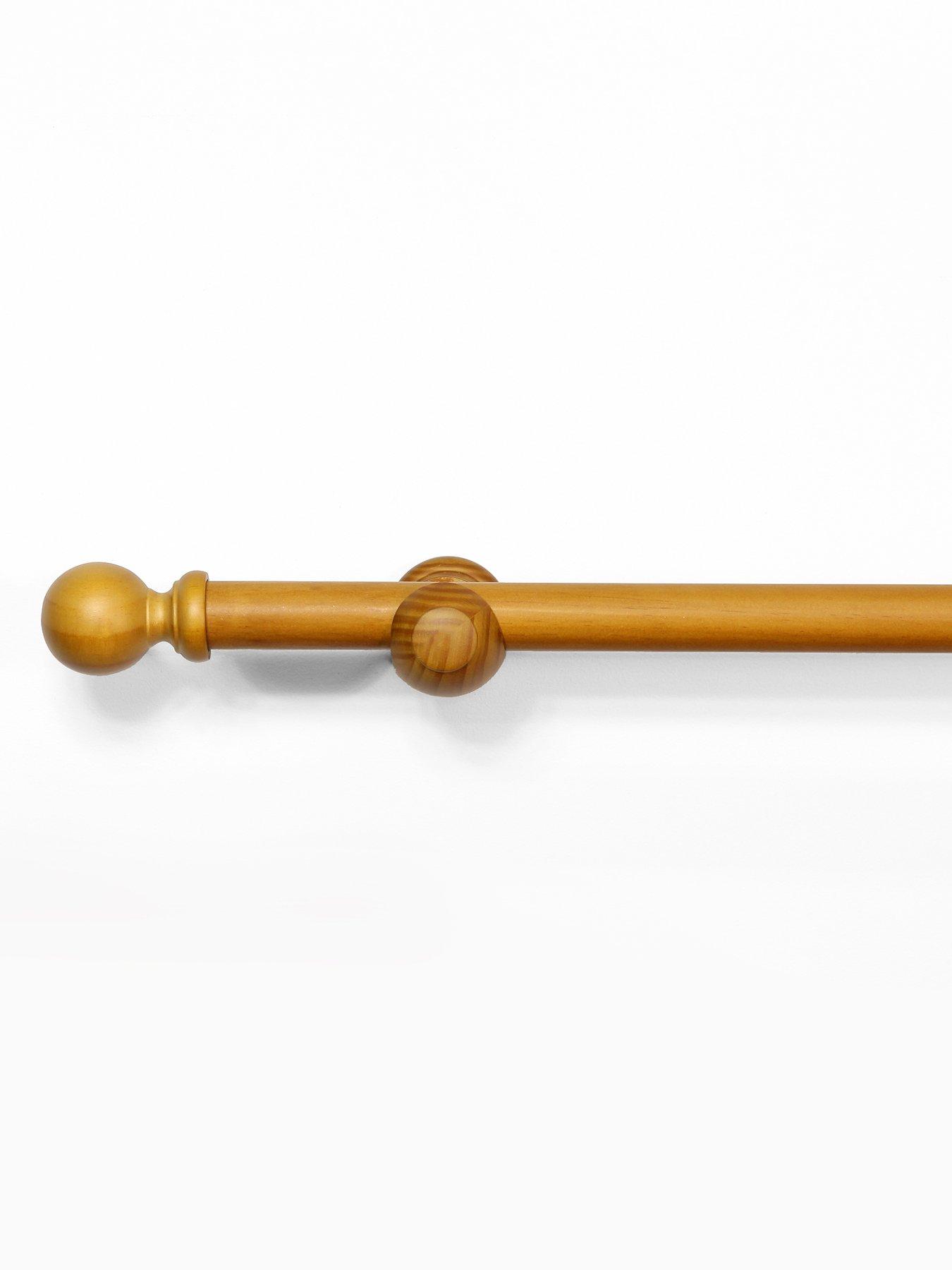 Image 2 of 4 of The Very Collection 28mm Ball Wooden Eyelet Pole 400cm