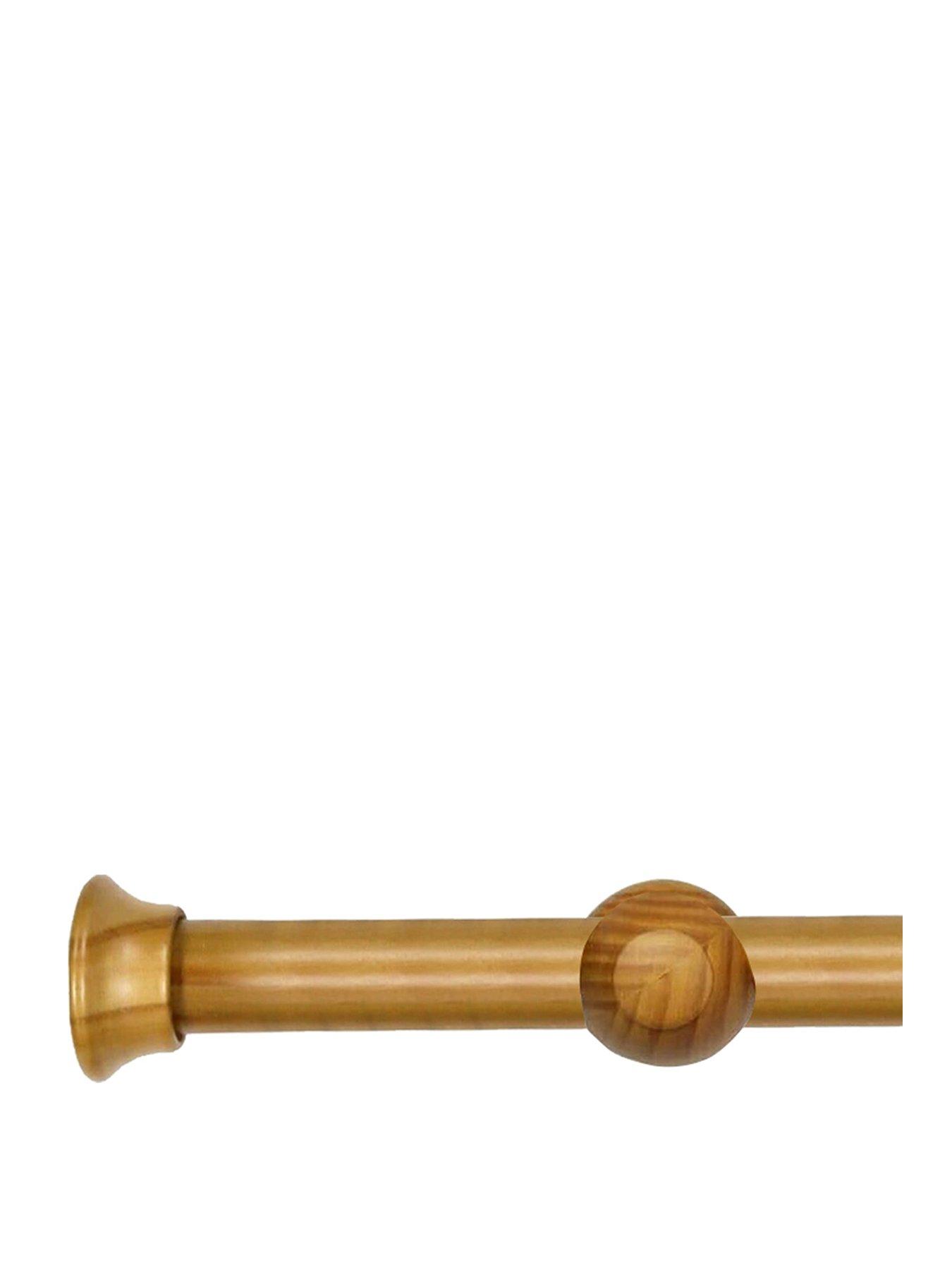 Image 3 of 4 of The Very Collection 28mm Stopper Wood Eyelet Pole 120cm