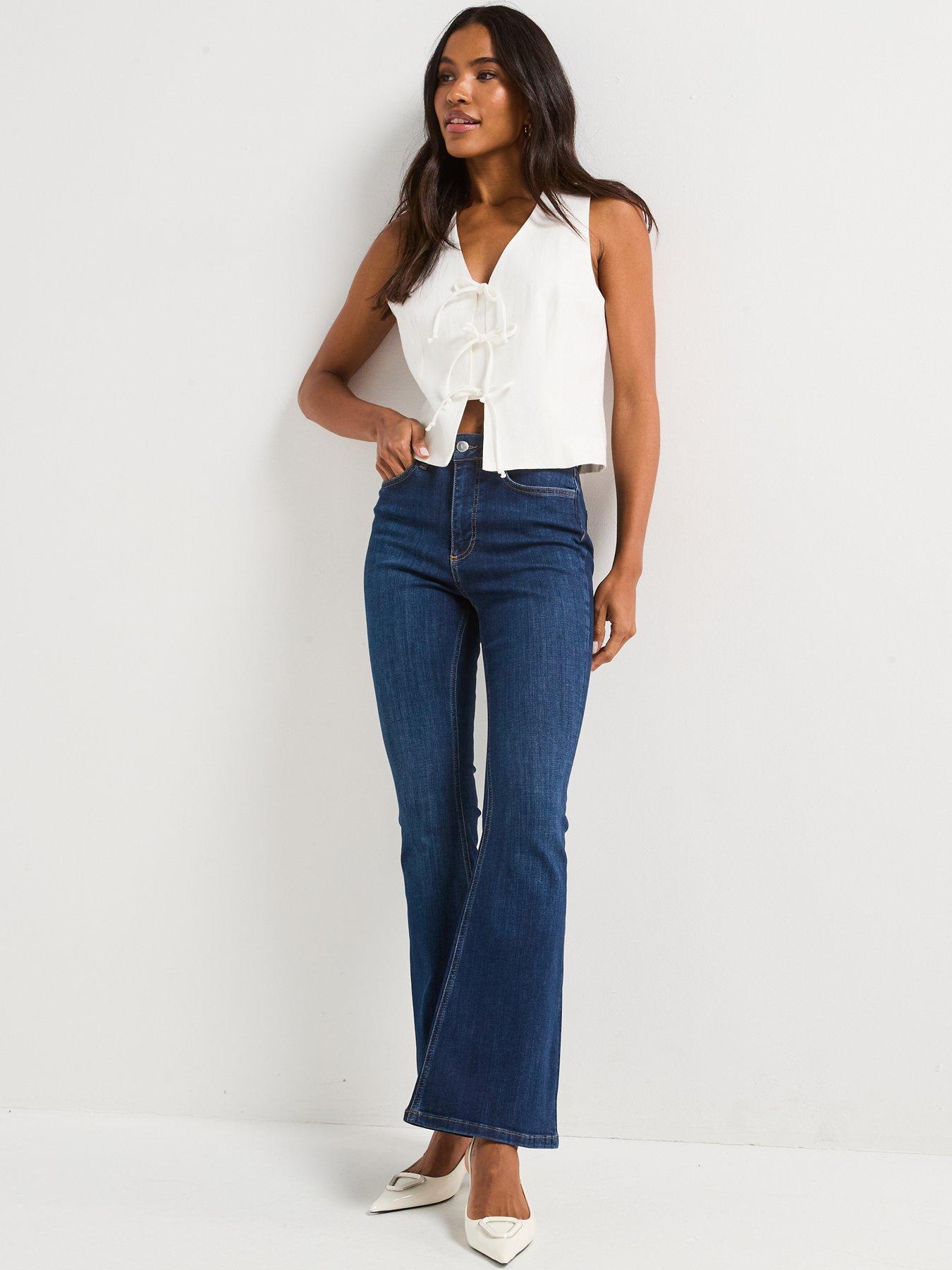 v-by-very-high-waist-supersoft-flare-jeans-dark-washdetail