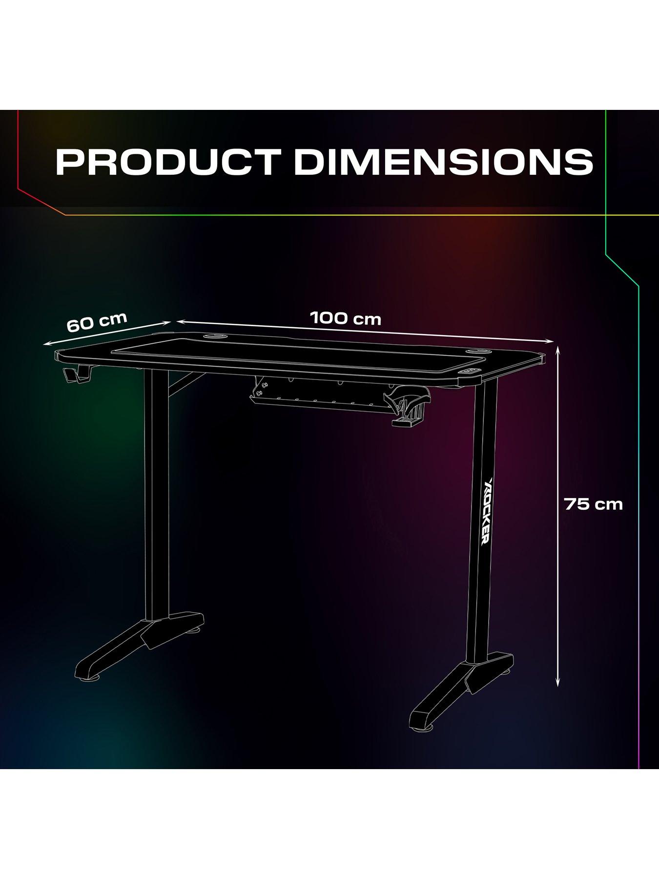 Image 7 of 7 of X Rocker Panther RGB desk
