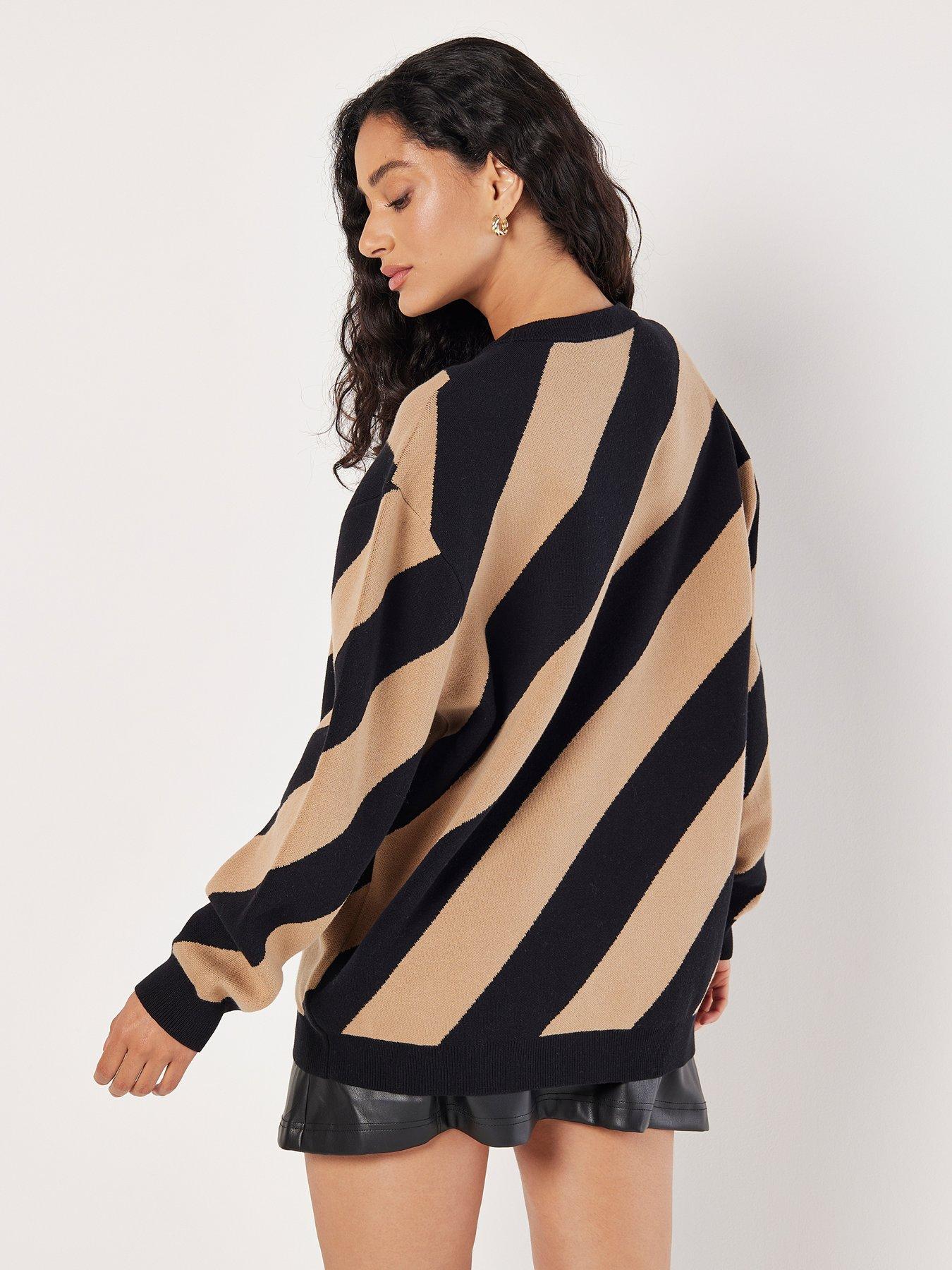 apricot-apricot-diagonal-striped-oversized-jumperstillFront