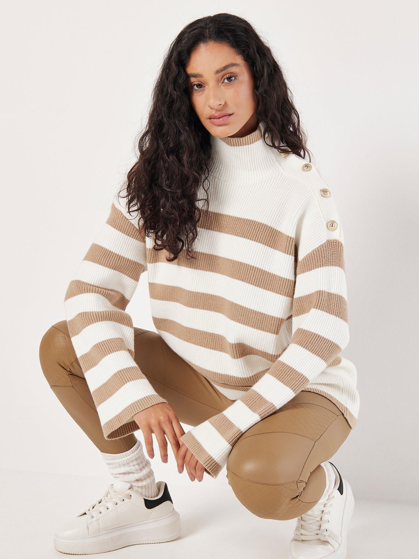 apricot-apricot-engineered-stripe-lion-metal-shoulder-button-jumperdetail