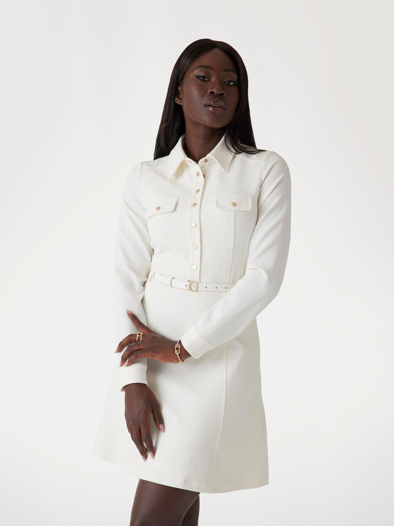 guess-zama-long-sleeve-shirt-dress-white