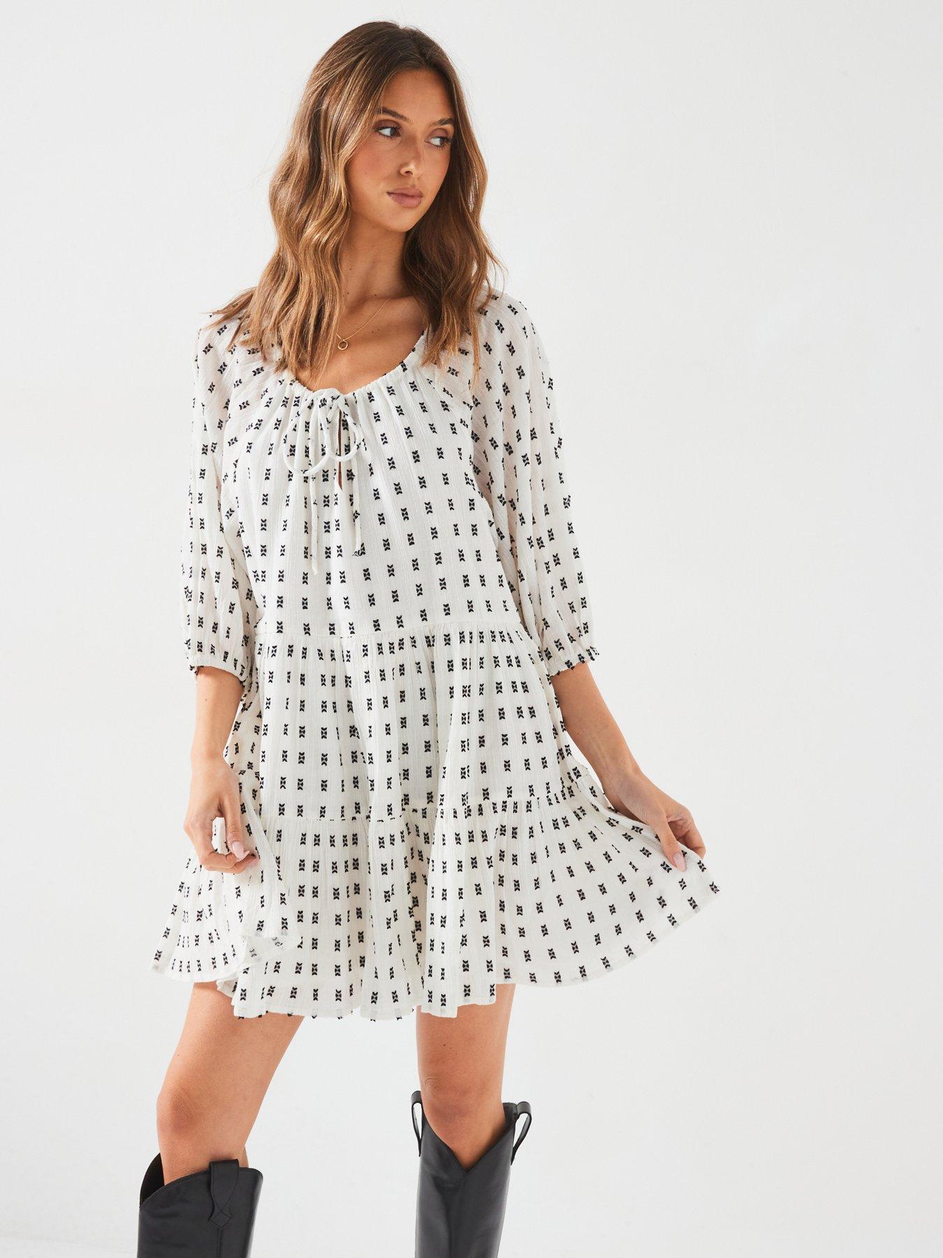 new-look-embroidered-tie-neck-smock-mini-dress-whiteprintback