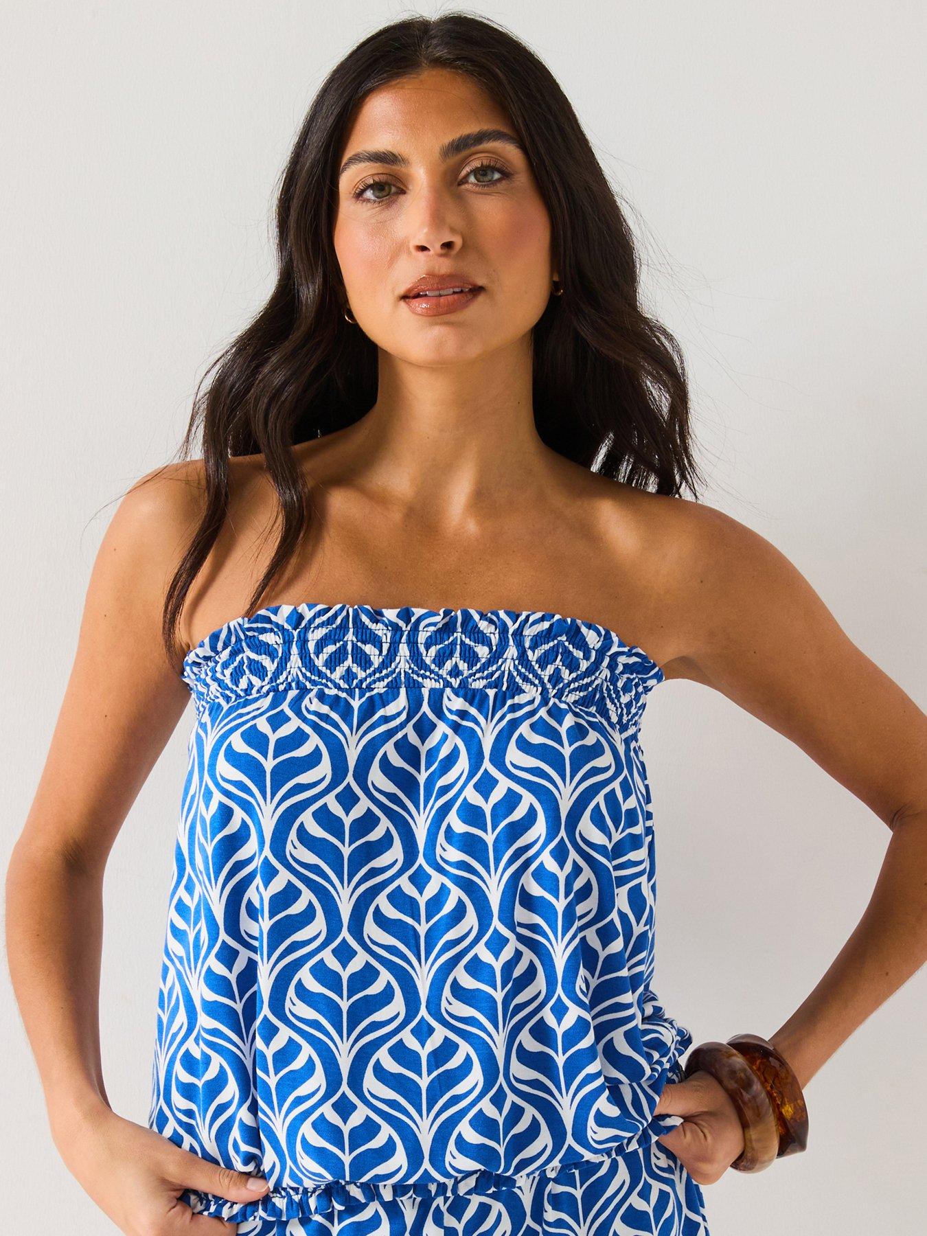 everyday-bubble-hem-bandeau-top-print