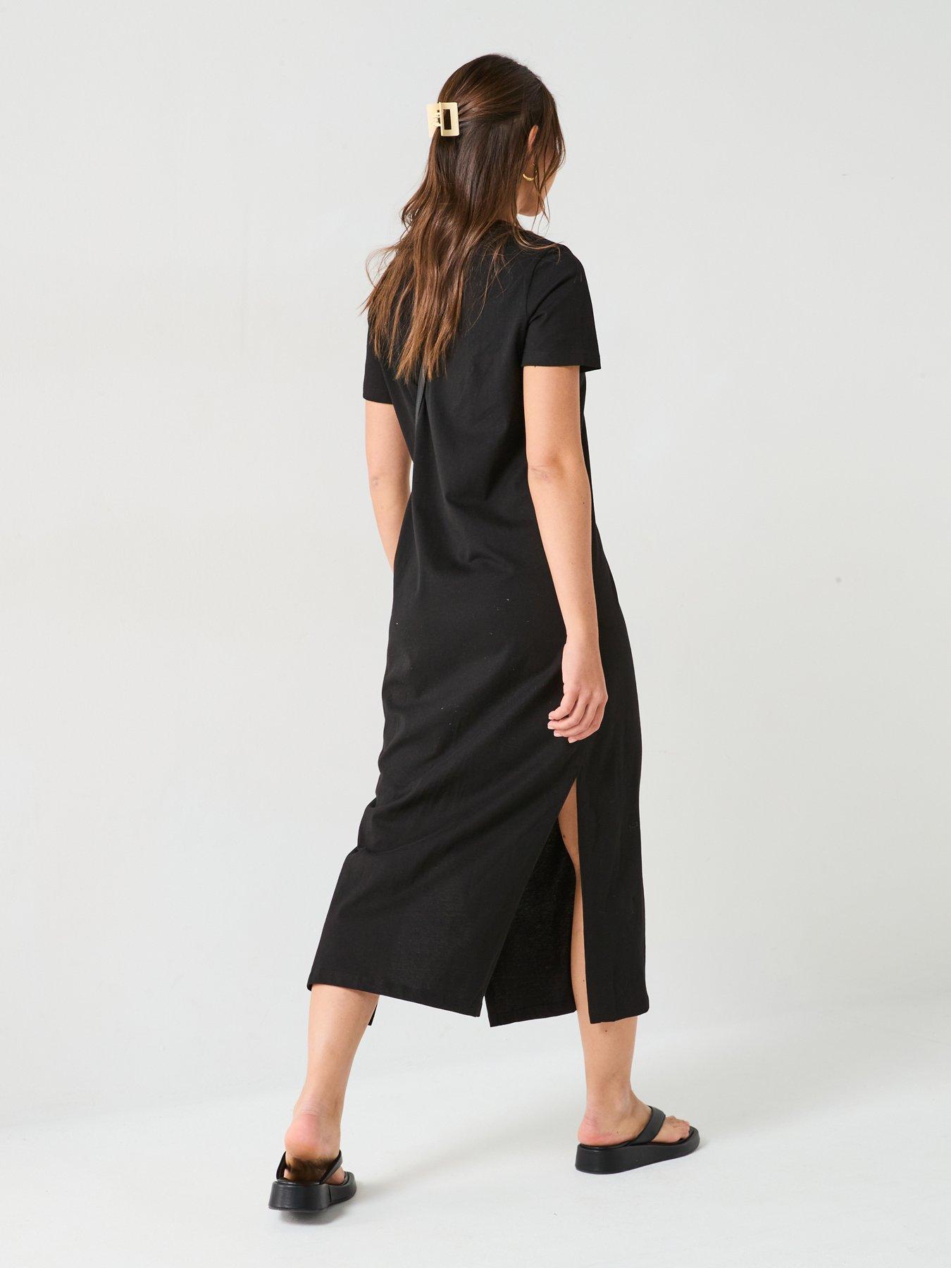 Image 2 of 5 of Everyday Jersey Basic Maxi Dress - Black