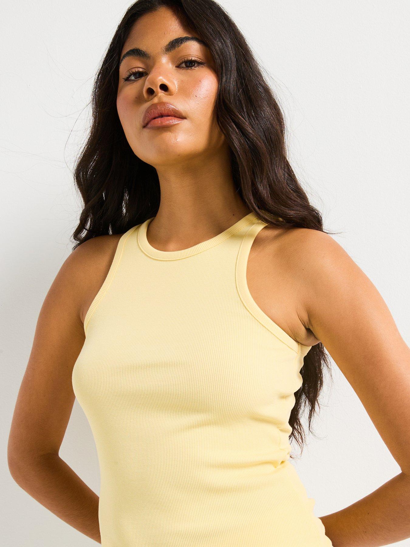everyday-ribbed-racer-vest-yellowoutfit