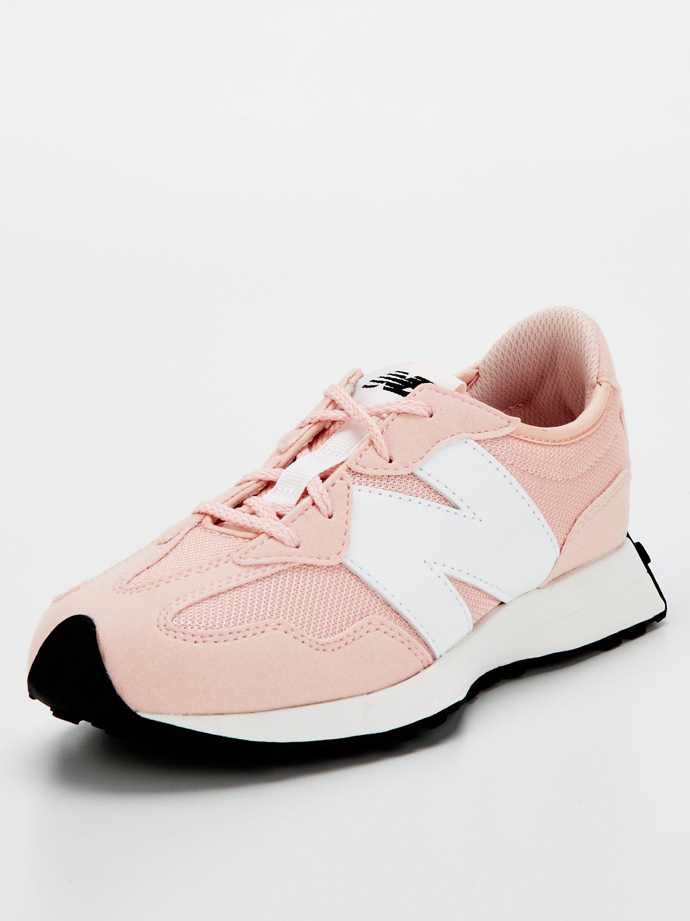 new-balance-junior-girls-327-trainers-pinkwhitestillFront