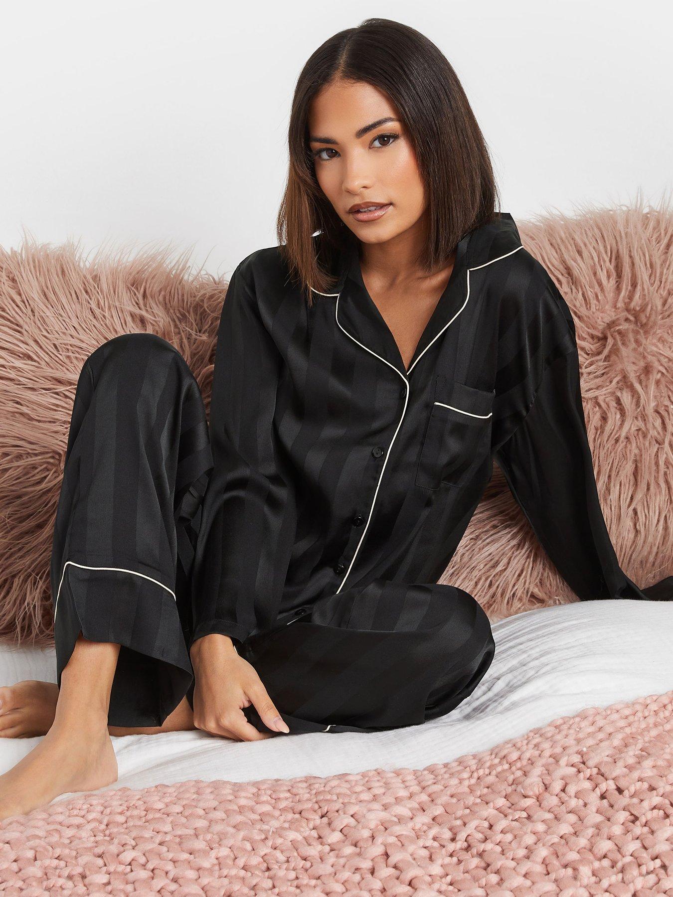 pixiegirl-petite-jacquard-stripe-satin-pj-setoutfit