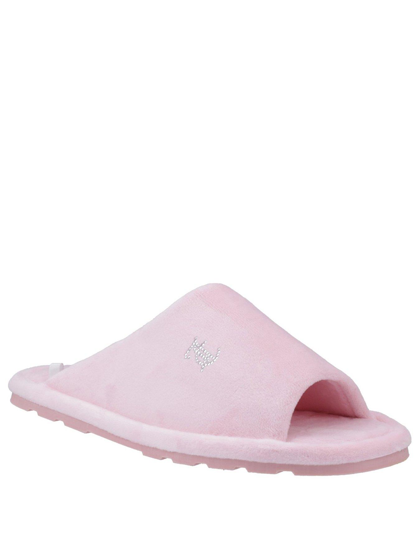 Image 2 of 5 of Juicy Couture Vivien Velour Padded Slipper - Pink