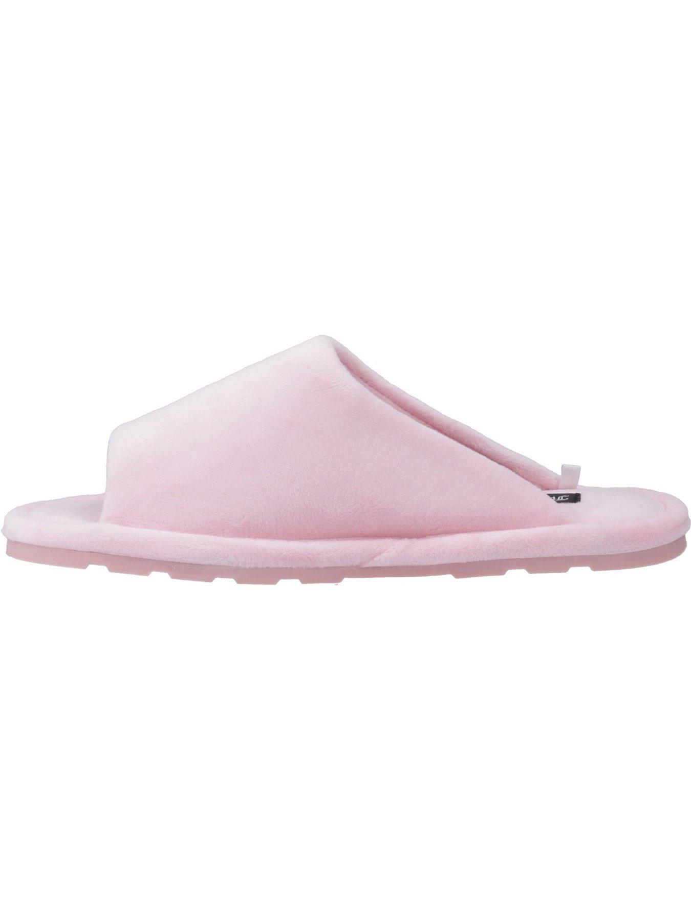 Image 5 of 5 of Juicy Couture Vivien Velour Padded Slipper - Pink