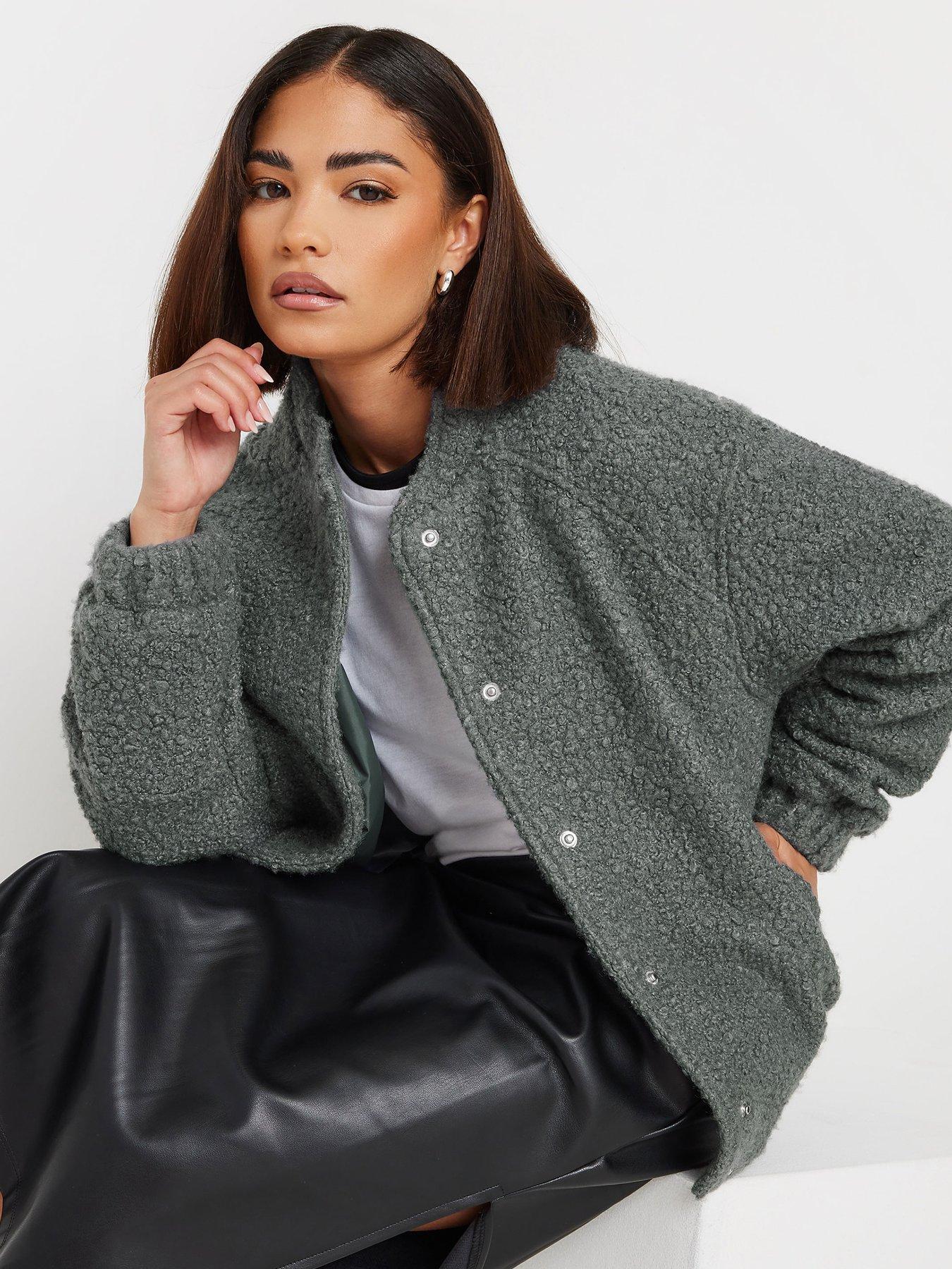 pixiegirl-petite-cosy-bomber-jacket-greyfront