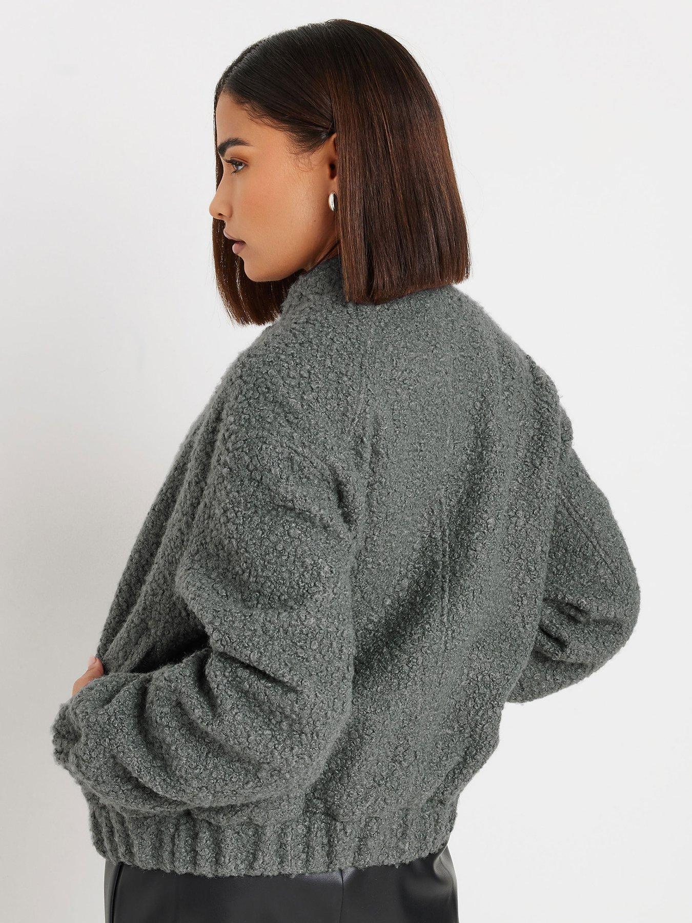 pixiegirl-petite-cosy-bomber-jacket-greystillFront