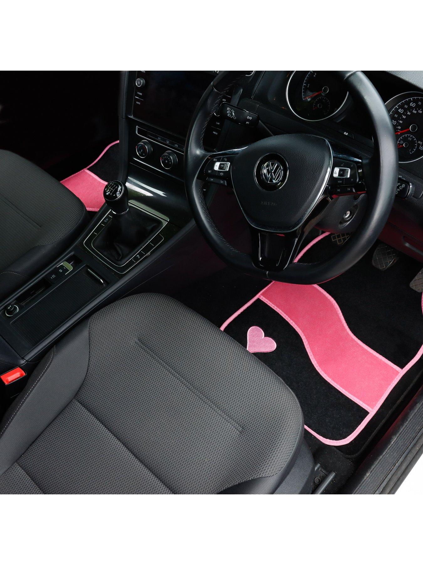 streetwize-4-piece-velour-pink-heart-motif-car-mat-setstillFront