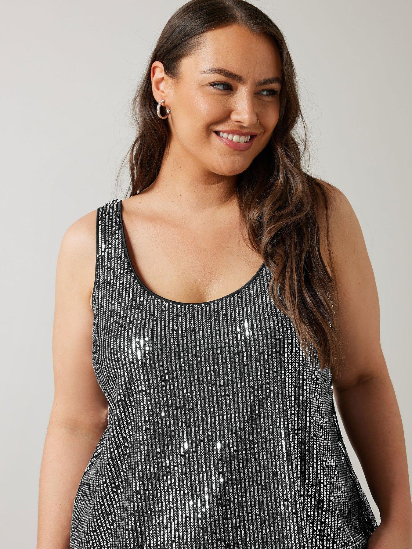 evans-sequin-vestoutfit