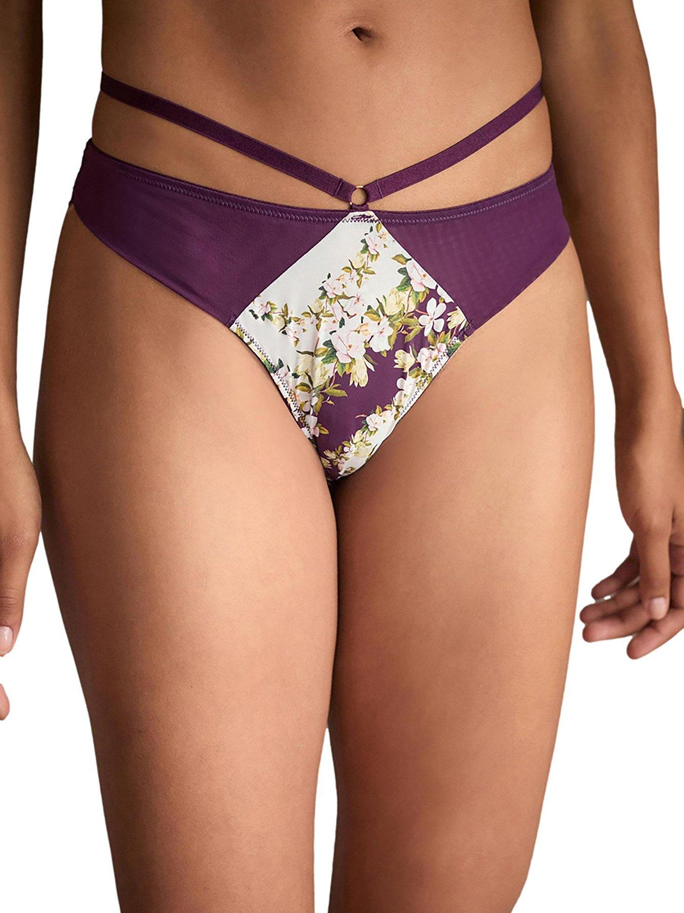 b-by-ted-baker-b-by-ted-baker-floral-printed-high-waisted-brief-purple