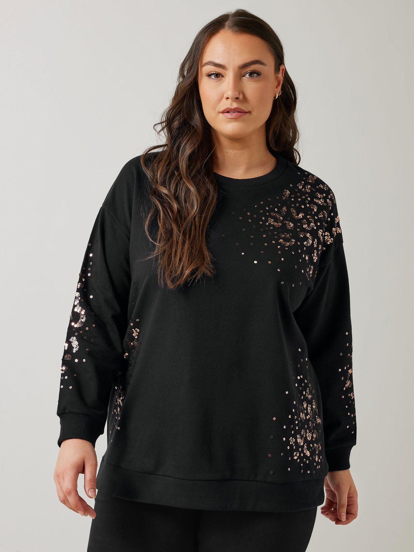 evans-sequin-sweatshirt-blackoutfit