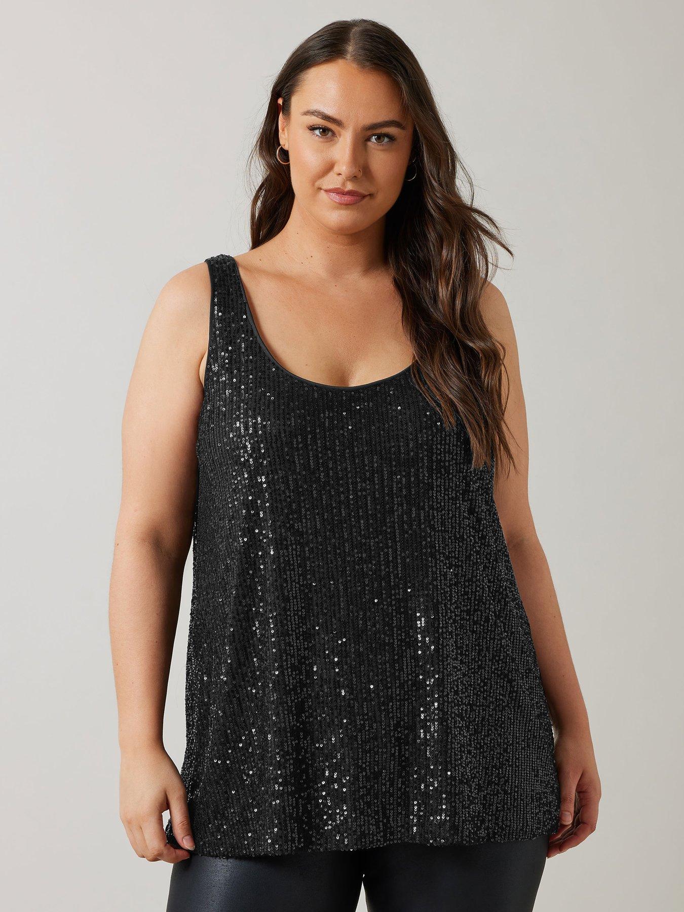 evans-sequin-mesh-vest