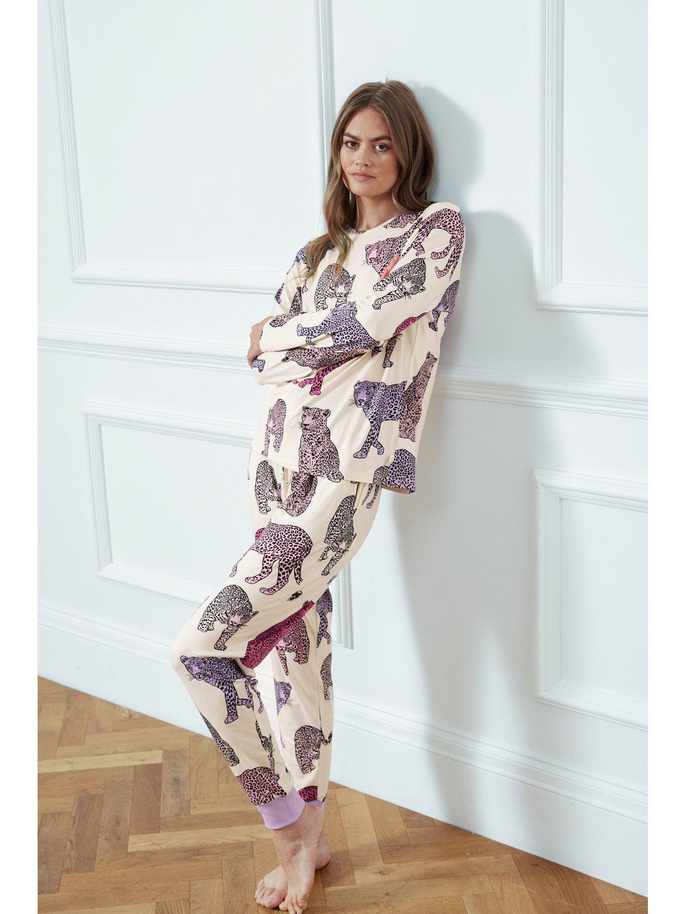 chelsea-peers-chelsea-peers-pink-leopard-print-long-pyjama-set