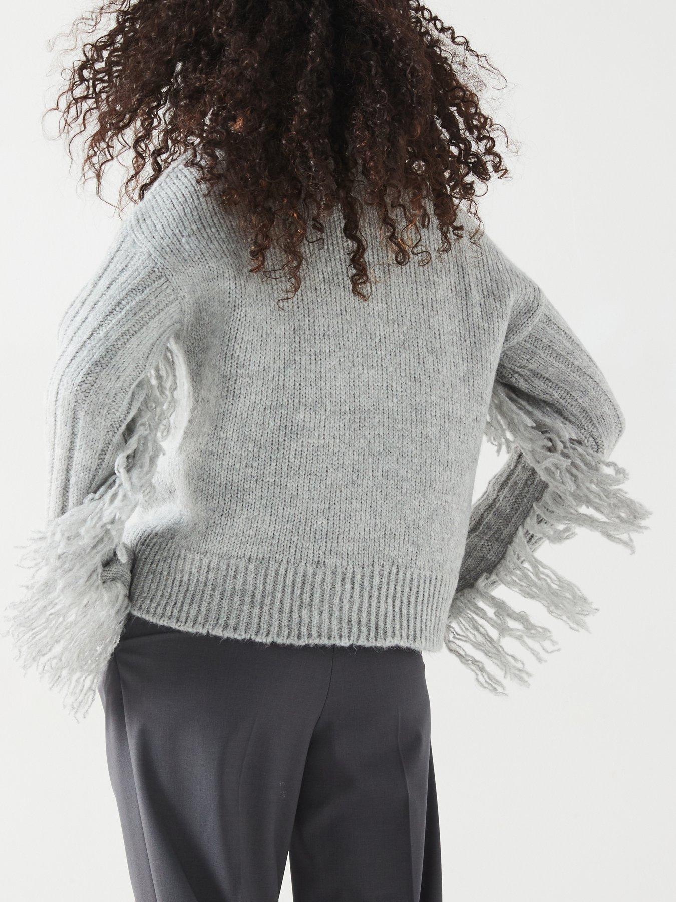 v-by-very-funnel-neck-fringe-jumper-with-wool-greystillFront