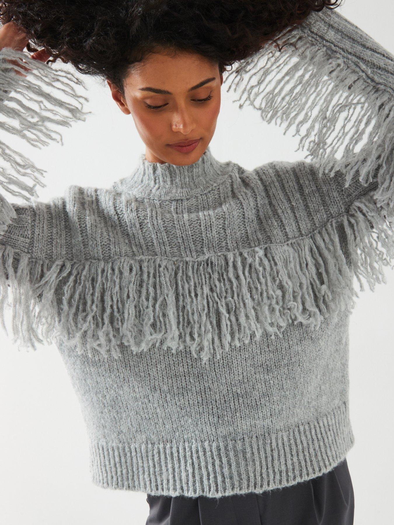 v-by-very-funnel-neck-fringe-jumper-with-wool-greyoutfit