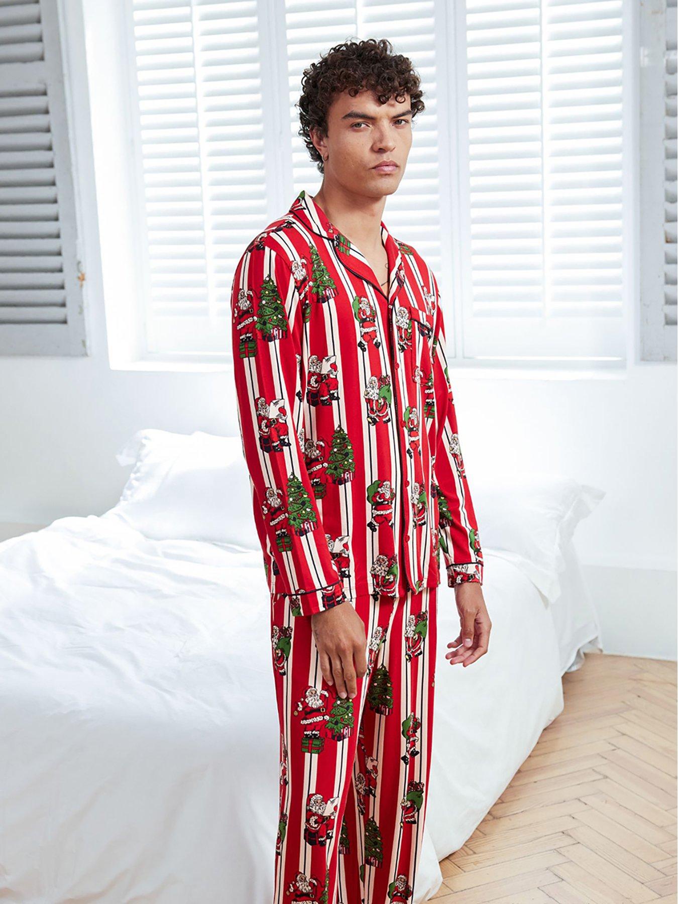 chelsea-peers-chelsea-peers-christmas-santa-stripe-print-long-pyjama-set