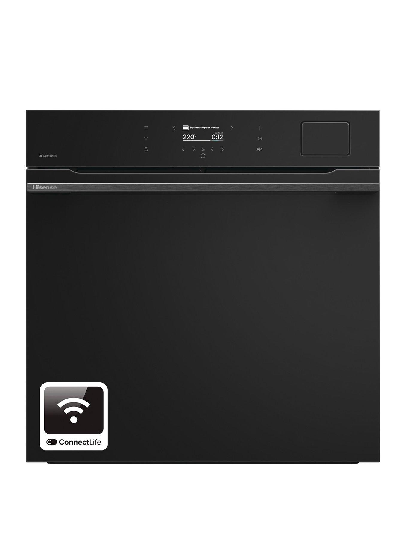 hisense-hisense-bas6ah8bukwf-77l-built-in-electric-single-steam-oven-jet-black