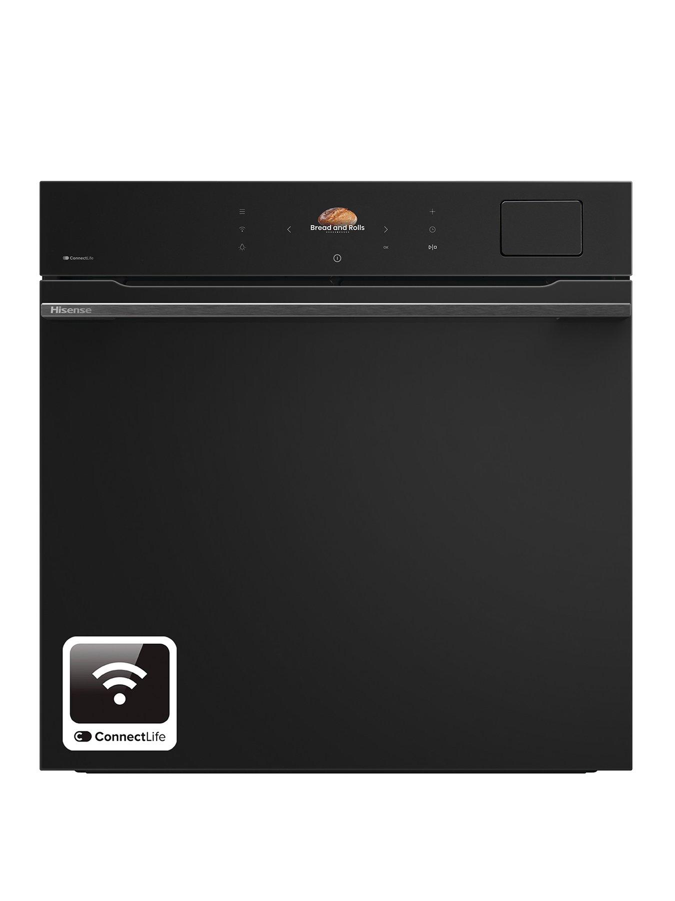 undefined Hi8 BlackLine BAS6AH8BUKWF 77L Built In Electric Single Steam Oven - Jet Black