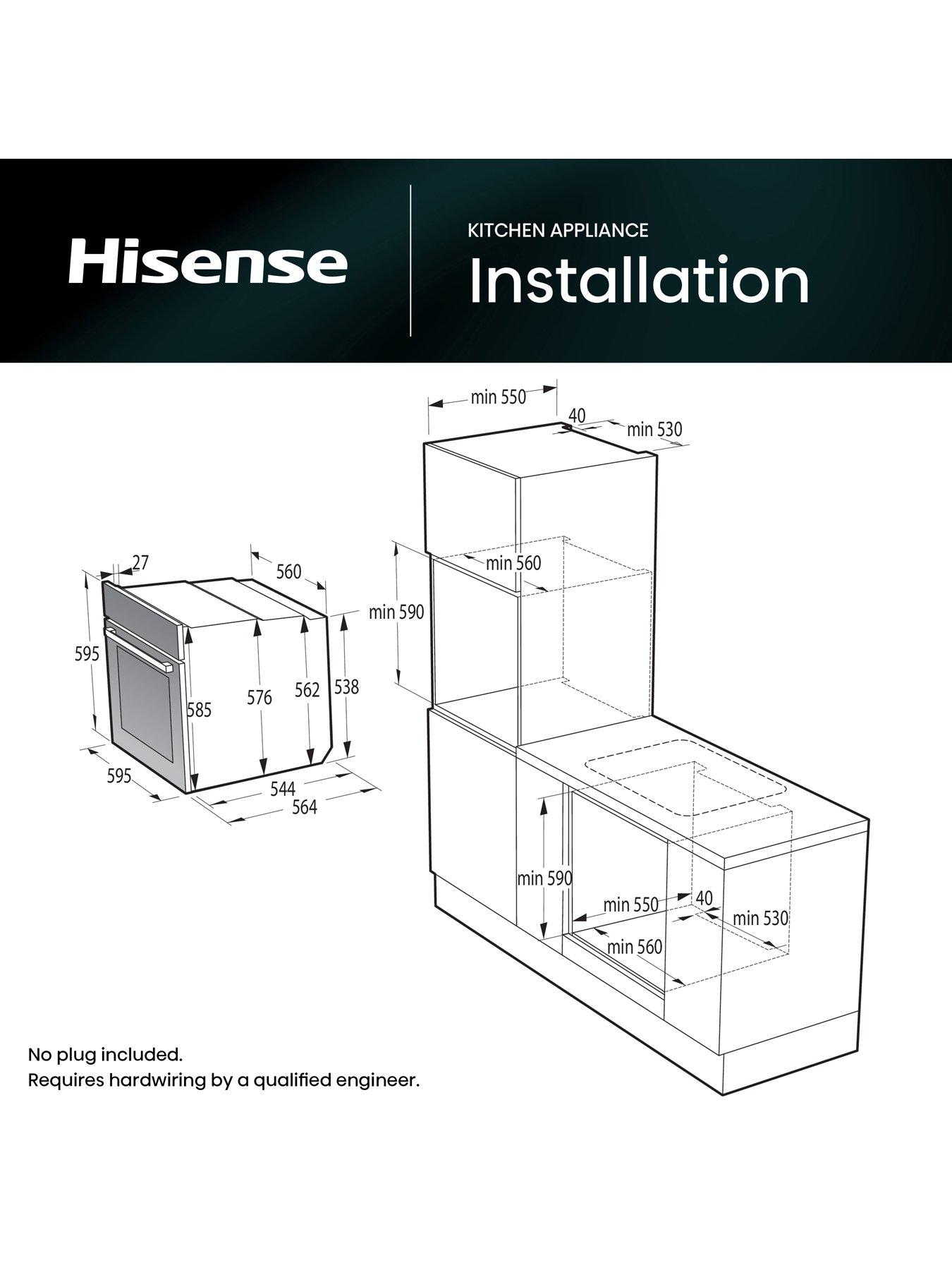 hisense-hisense-bas6ah8bukwf-77l-built-in-electric-single-steam-oven-jet-blackdetail