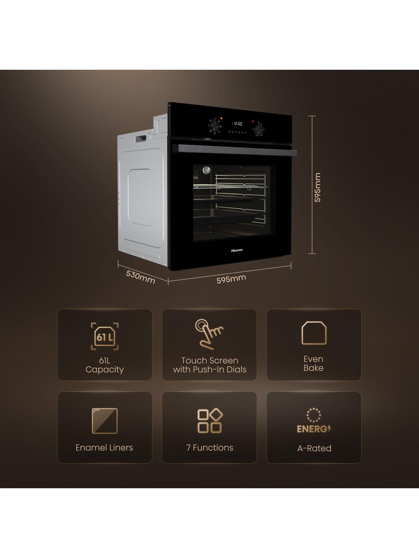 Image 2 of 7 of Hisense Hisense BI62220ABGUK 61L Built In Electric Single Oven - Black