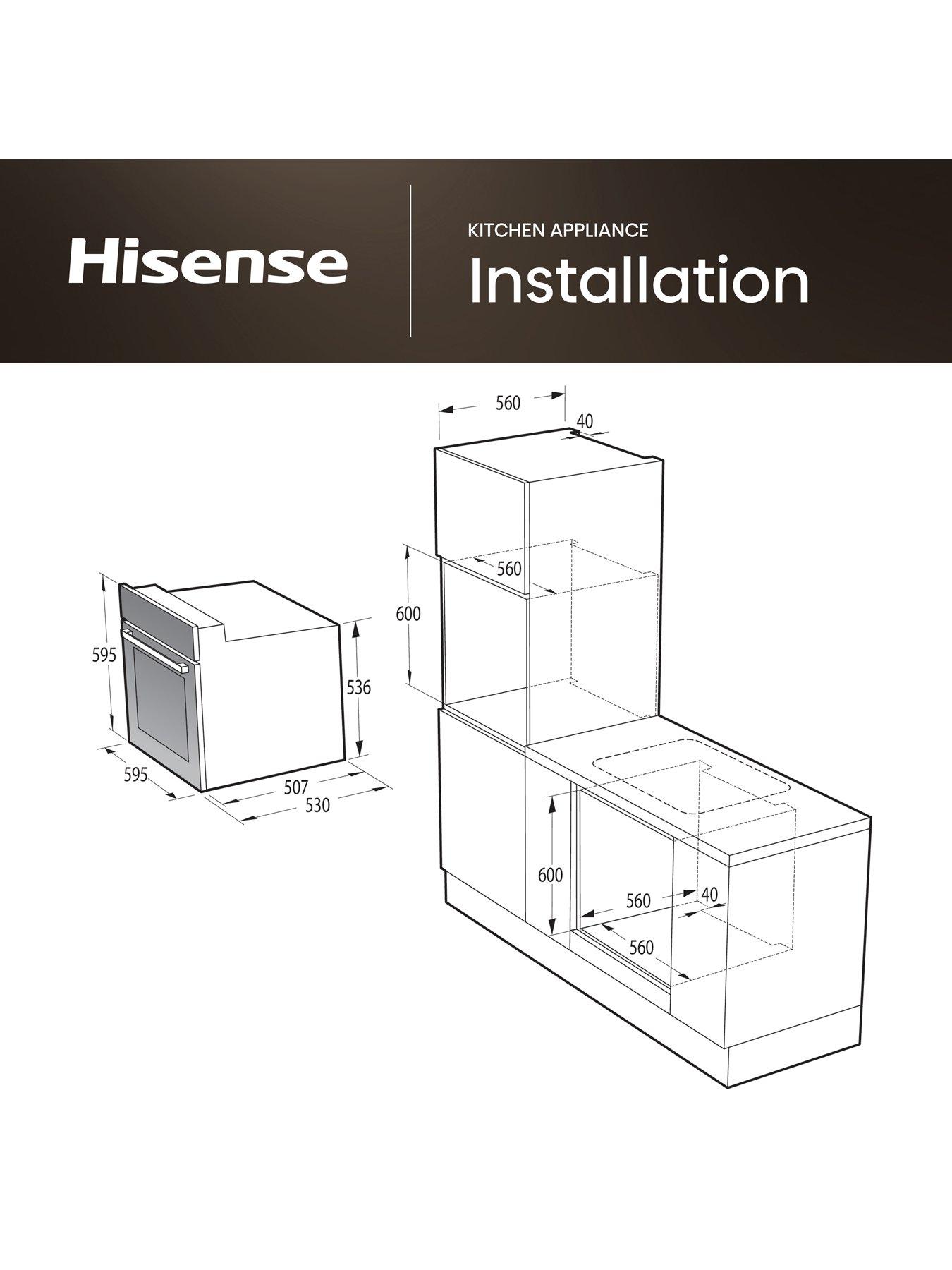 Image 6 of 7 of Hisense Hisense BI62220ABGUK 61L Built In Electric Single Oven - Black