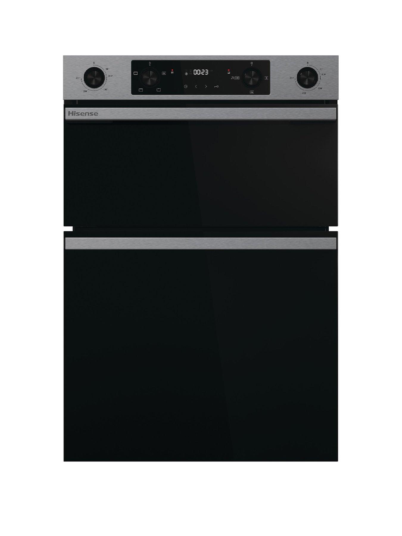 Image 1 of 7 of Hisense Hi6 BID914221AX 72/38L Built In Double Oven with Enamel Liners - Stainless Steel